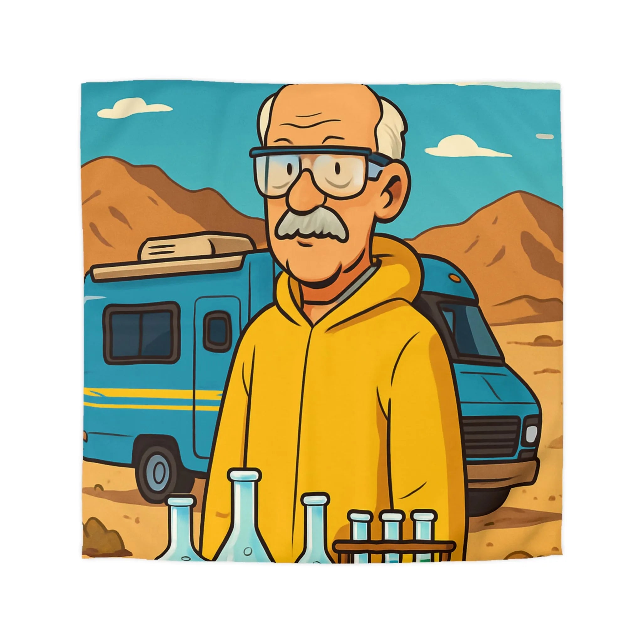 Housse de Couette Microfibre Art Graphique Contemporain Style Décoratif Chambre Tendance