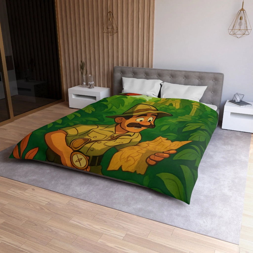 Décorez votre chambre avec une housse de couette aventure jungle et perroquet vibrant