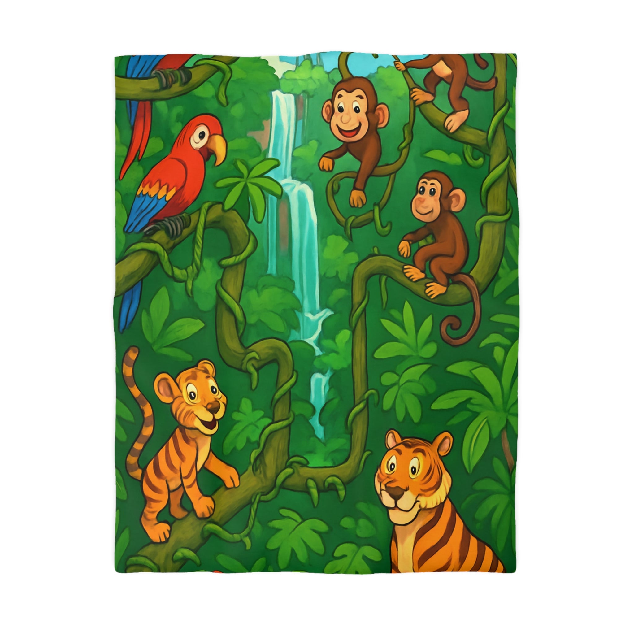 Housse de Couette Microfibre Illustration Unique Design Moderne Décoration Intérieure Raffinée