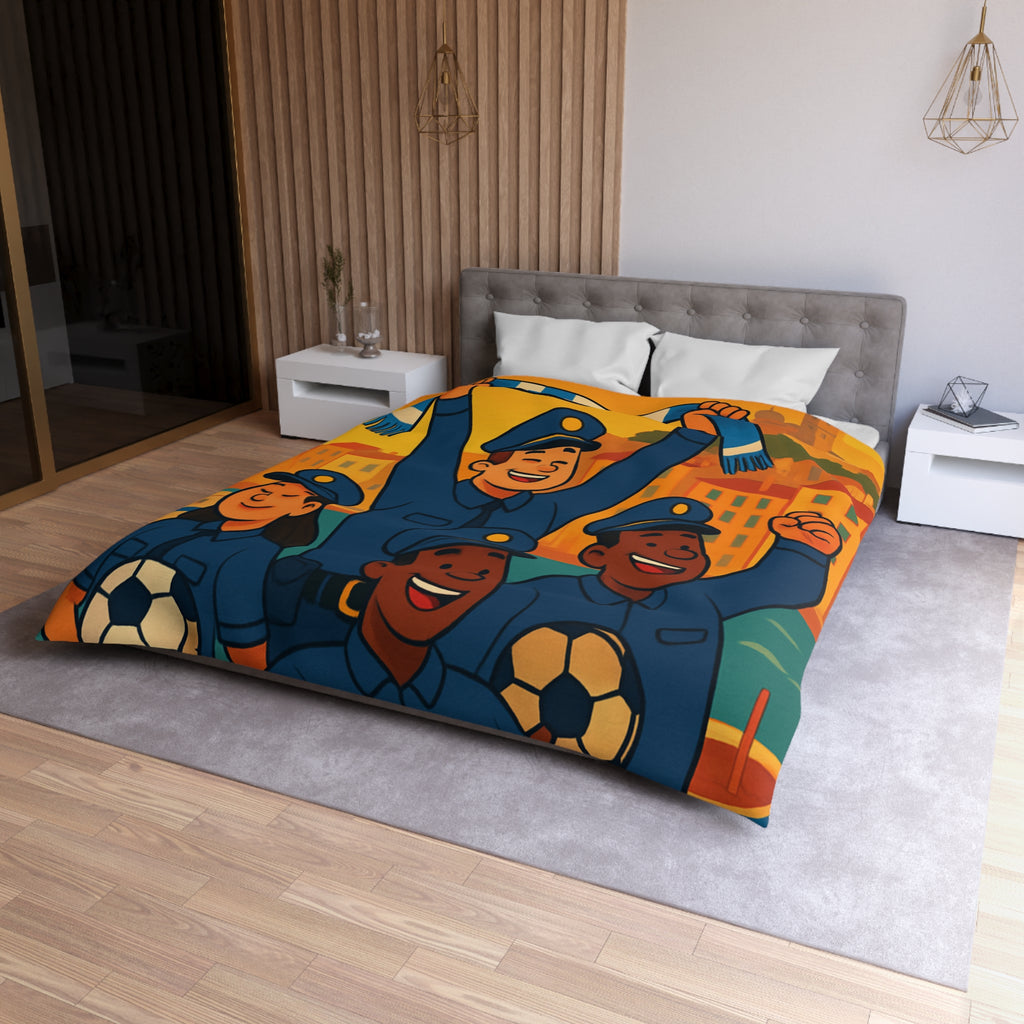 Housse de Couette Microfibre Illustration Unique Design Moderne Décoration Intérieure Raffinée