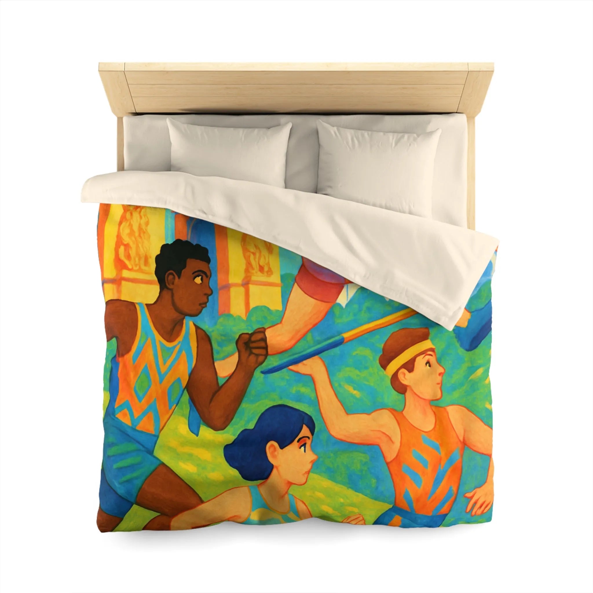 Housse de Couette Microfibre Création Artistique Moderne Design Exclusif Décoration Chambre