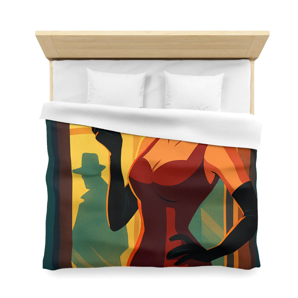 Élégance rétro avec femme fatale smoking pour ambiance nocturne mystérieuse en rouge profond