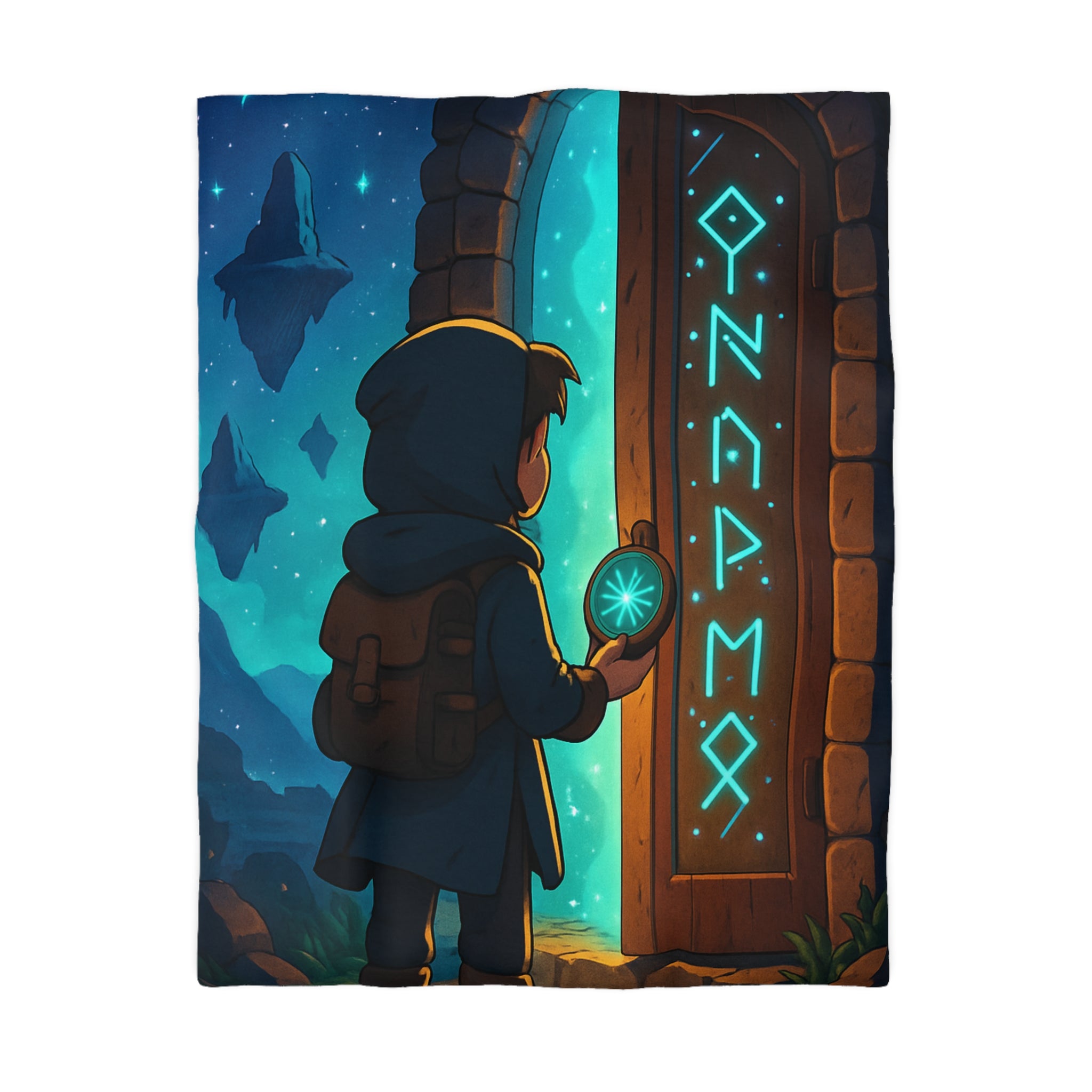 Housse de Couette Microfibre Illustration Unique Design Moderne Décoration Intérieure Raffinée