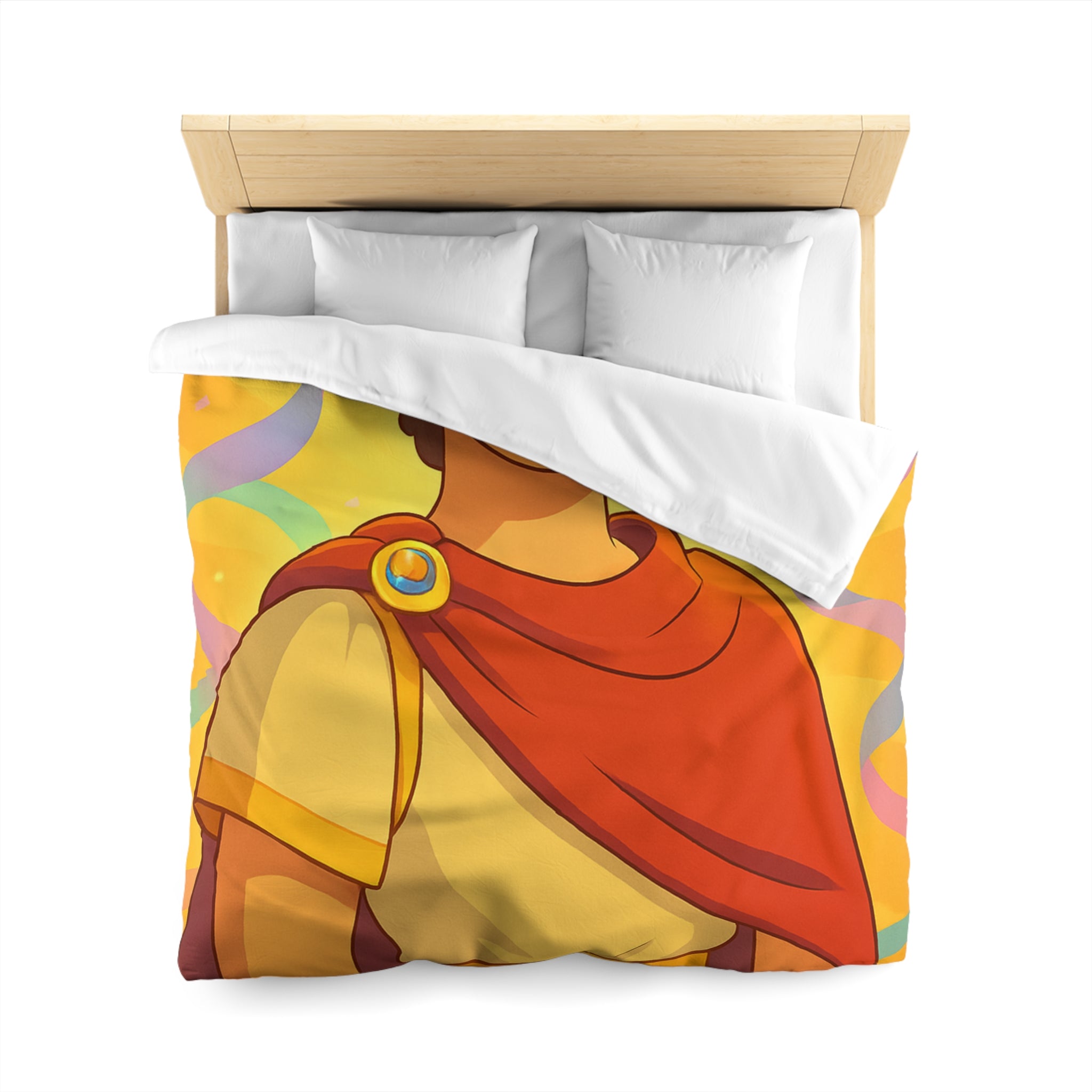 Rêves d'Empereur Romain: Housse de Couette Artistique Inspirée de l'Antiquité Dorée