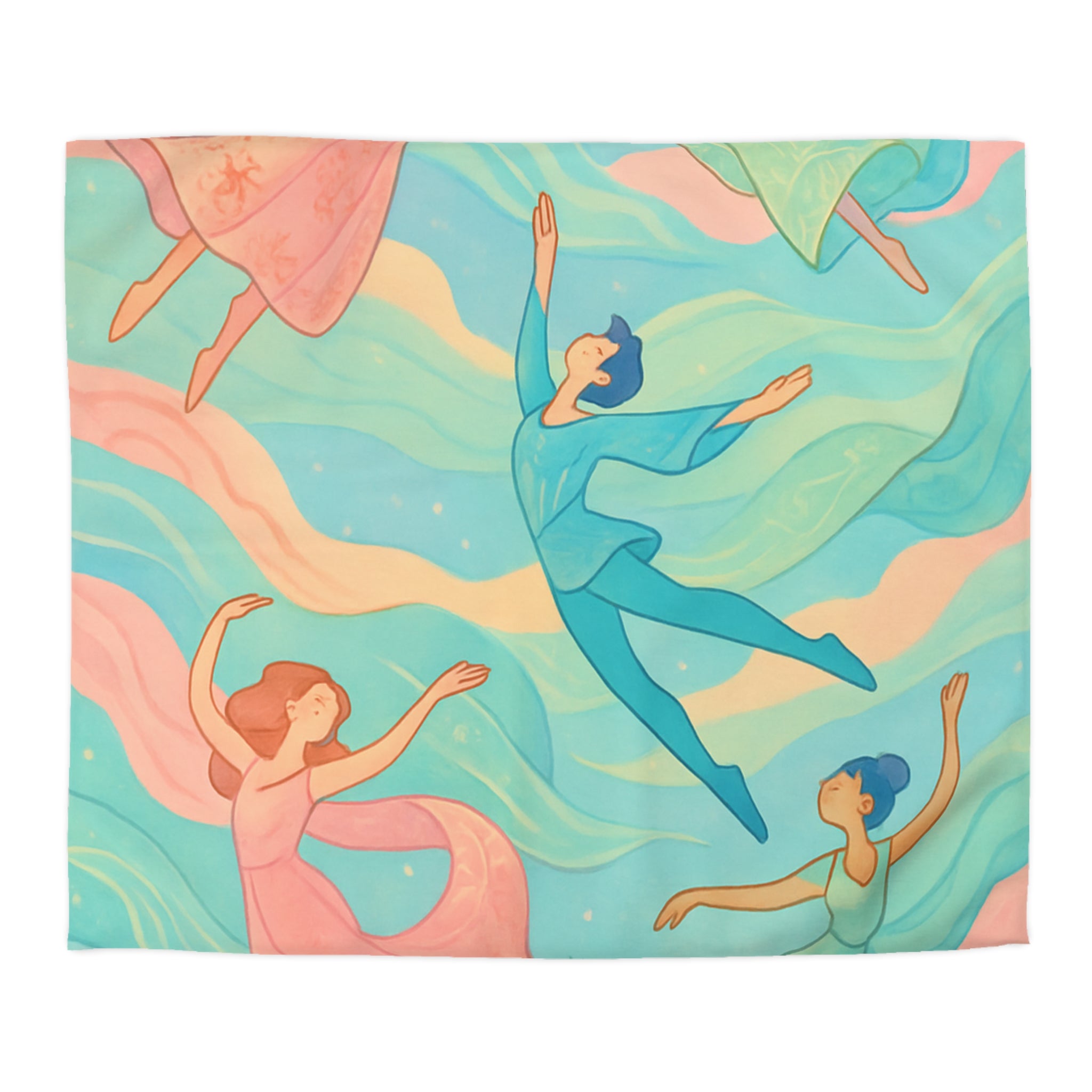 Housse de Couette Microfibre Illustration Unique Design Moderne Décoration Intérieure Raffinée