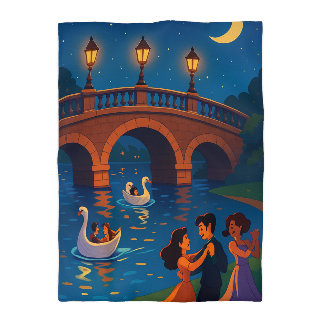 Housse de Couette Microfibre Illustration Unique Design Moderne Décoration Intérieure Raffinée