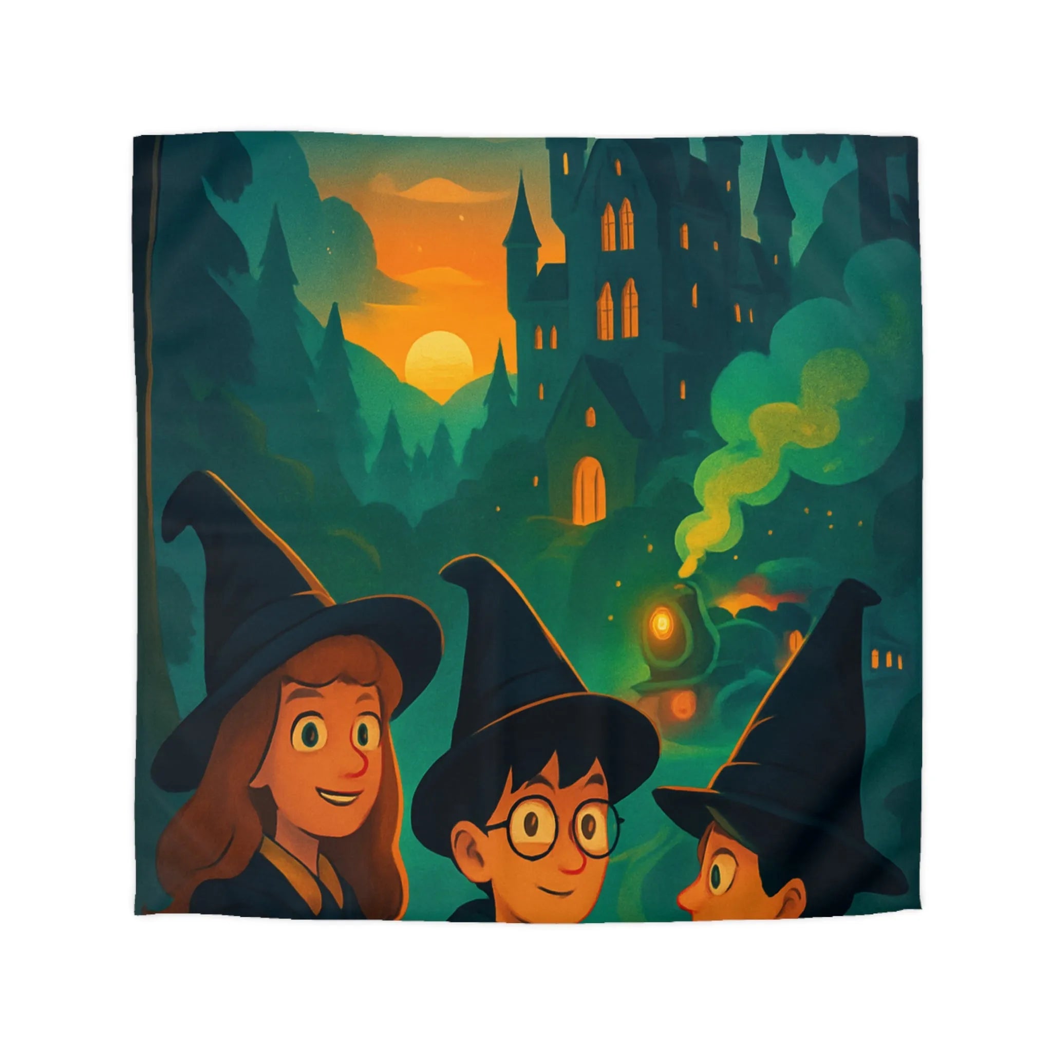 Explorez l'univers magique des sorciers avec une housse de couette mystérieuse et captivante