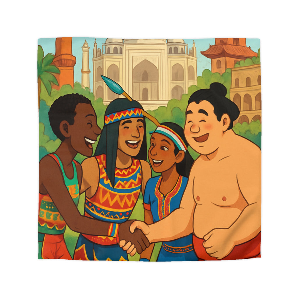 Housse de Couette Microfibre Design Artistique Moderne Décoration Chambre Confort Premium