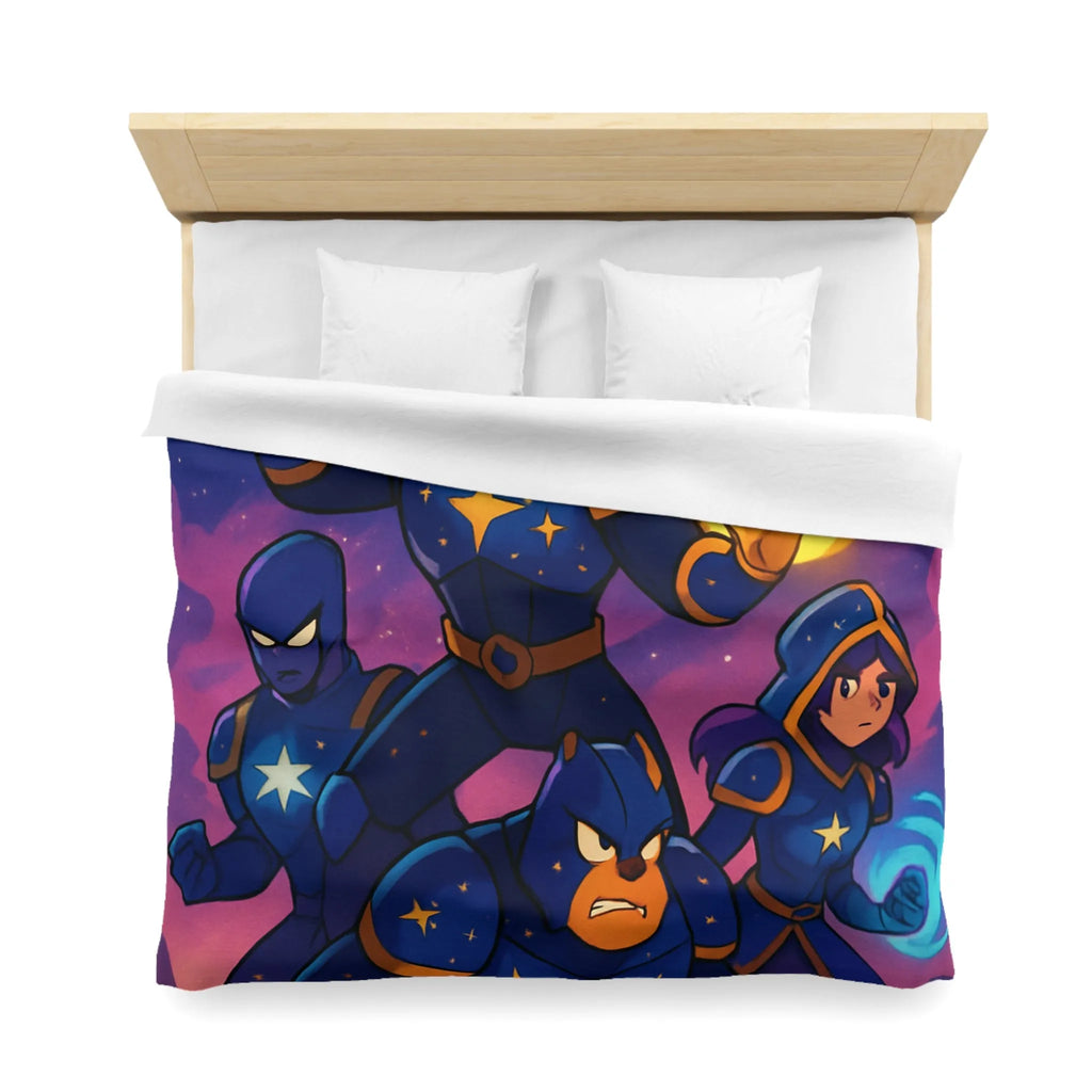 Housse de Couette Microfibre Art Graphique Contemporain Style Décoratif Chambre Tendance