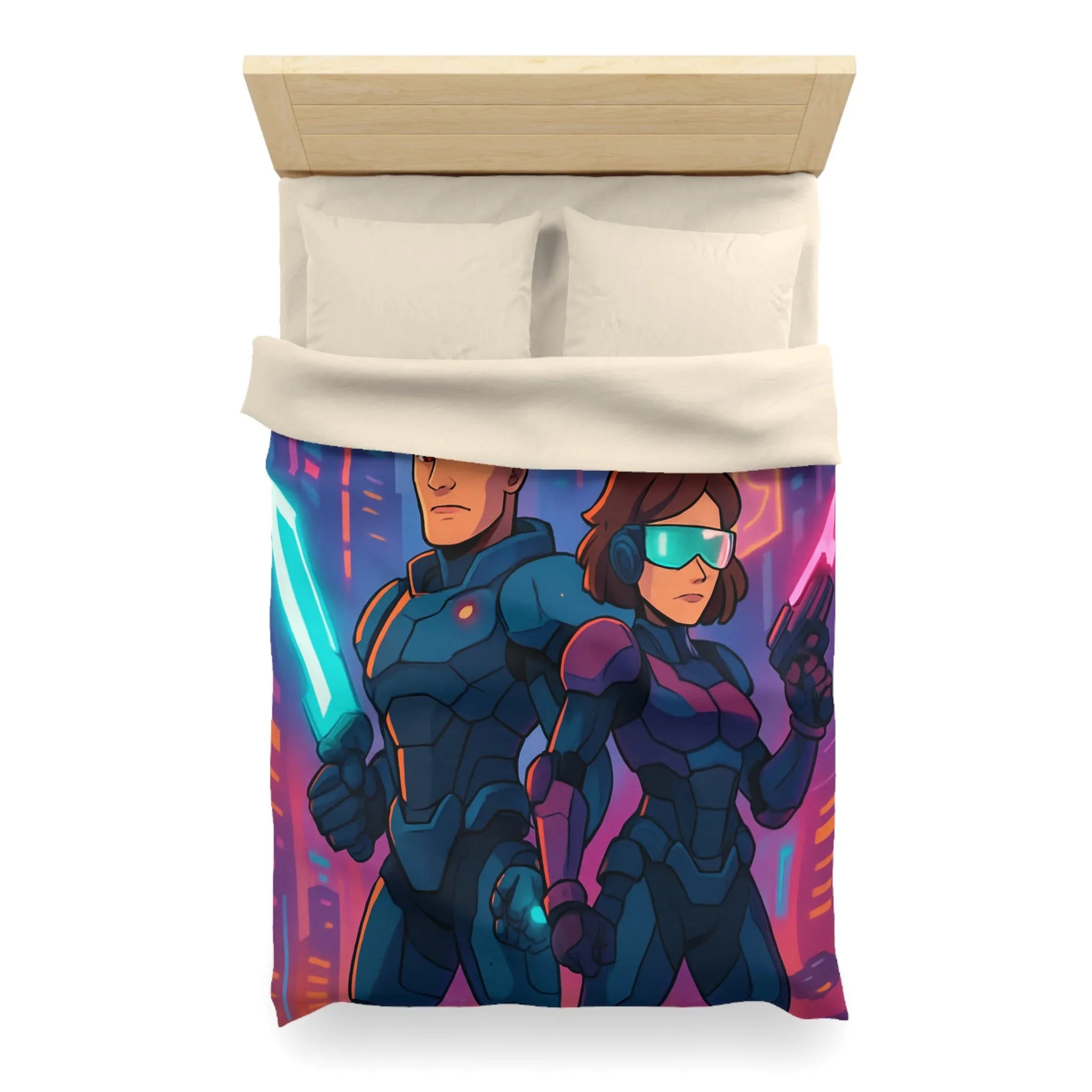 Housse de Couette Microfibre Création Artistique Moderne Design Exclusif Décoration Chambre