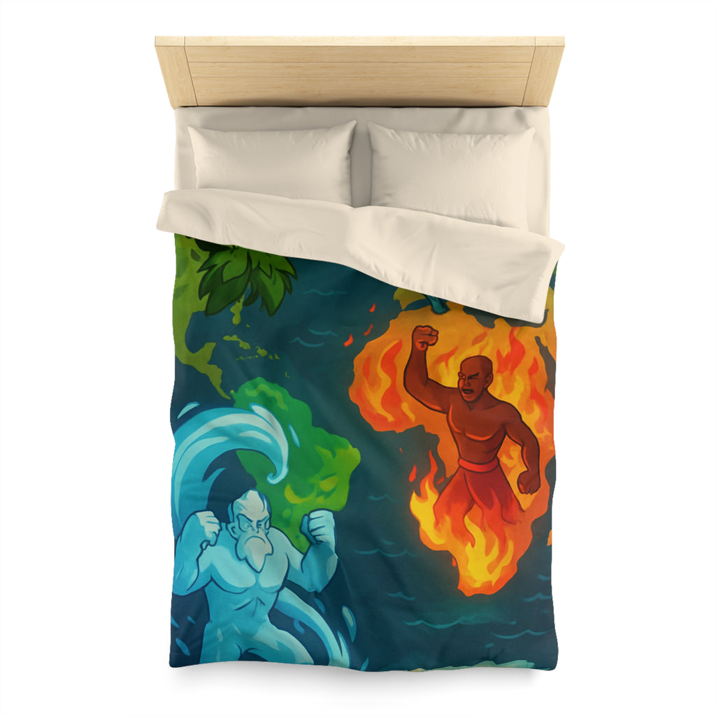 Housse de Couette Microfibre Création Artistique Moderne Design Exclusif Décoration Chambre