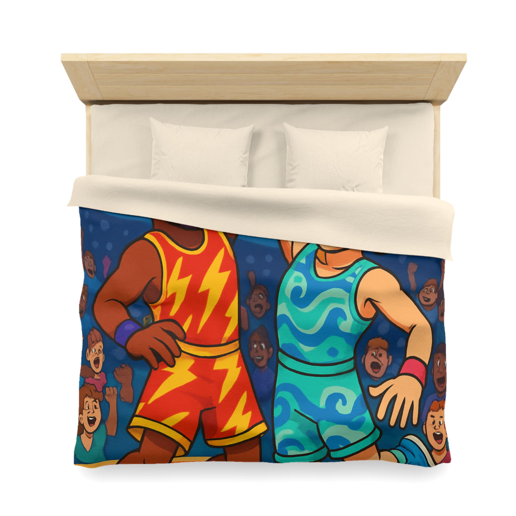 Housse de Couette Microfibre Illustration Unique Design Moderne Décoration Intérieure Raffinée