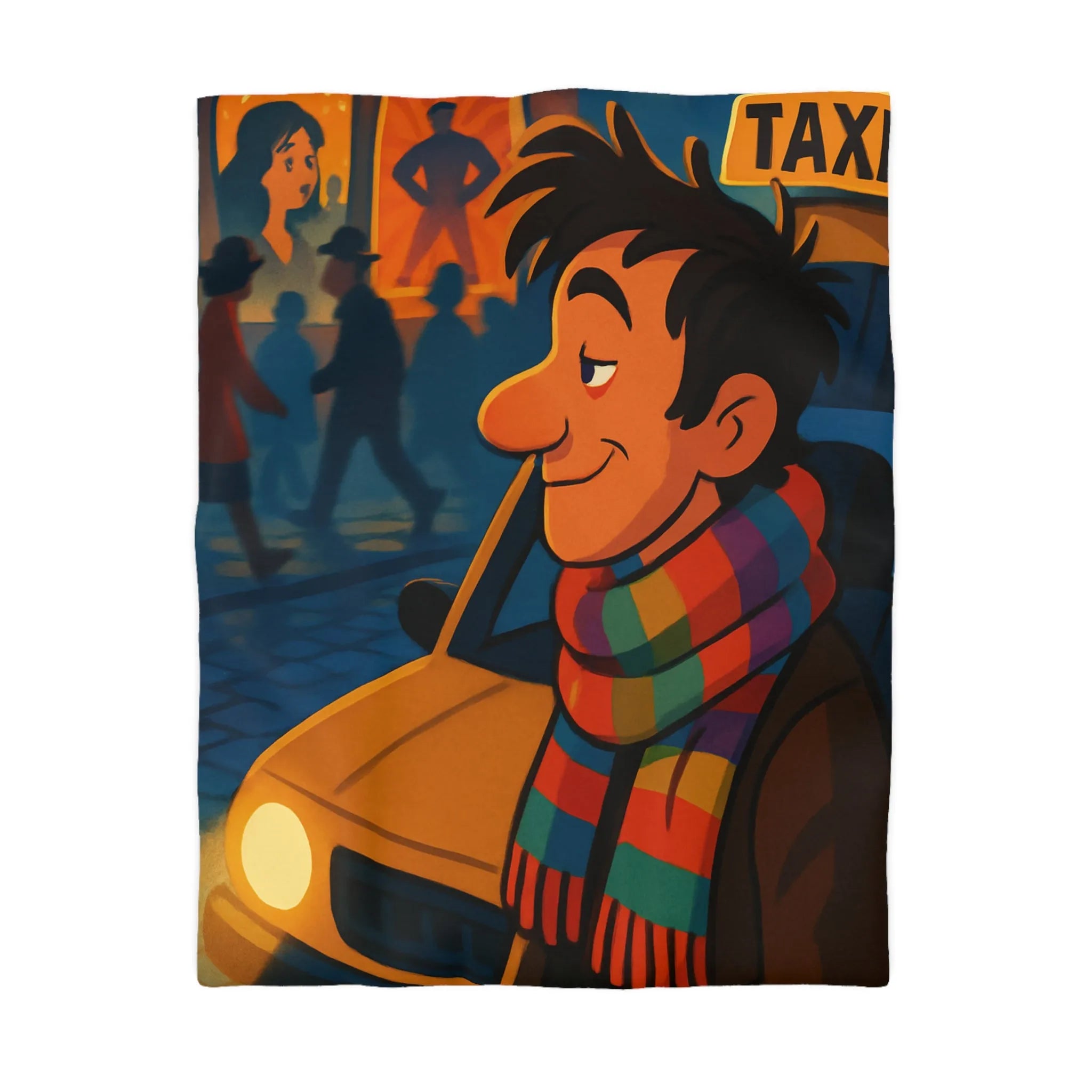 Housse de Couette Microfibre Art Graphique Contemporain Style Décoratif Chambre Tendance