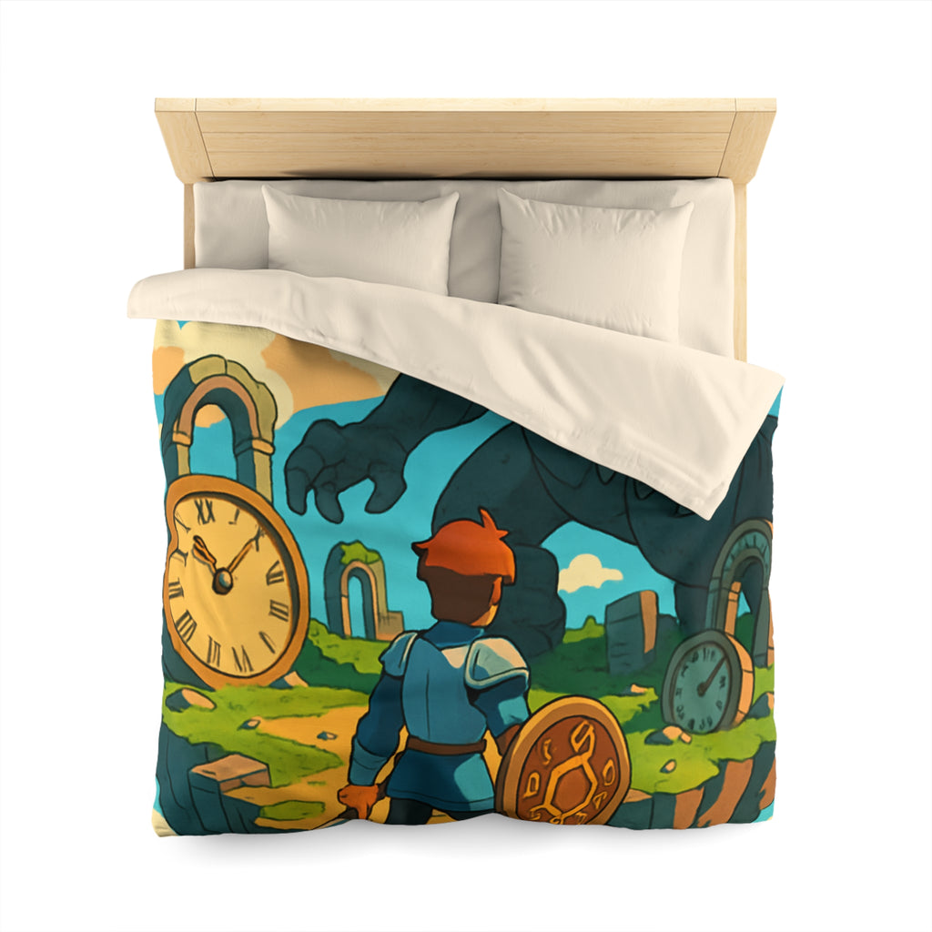 Housse de Couette Microfibre Design Artistique Moderne Décoration Chambre Confort Premium