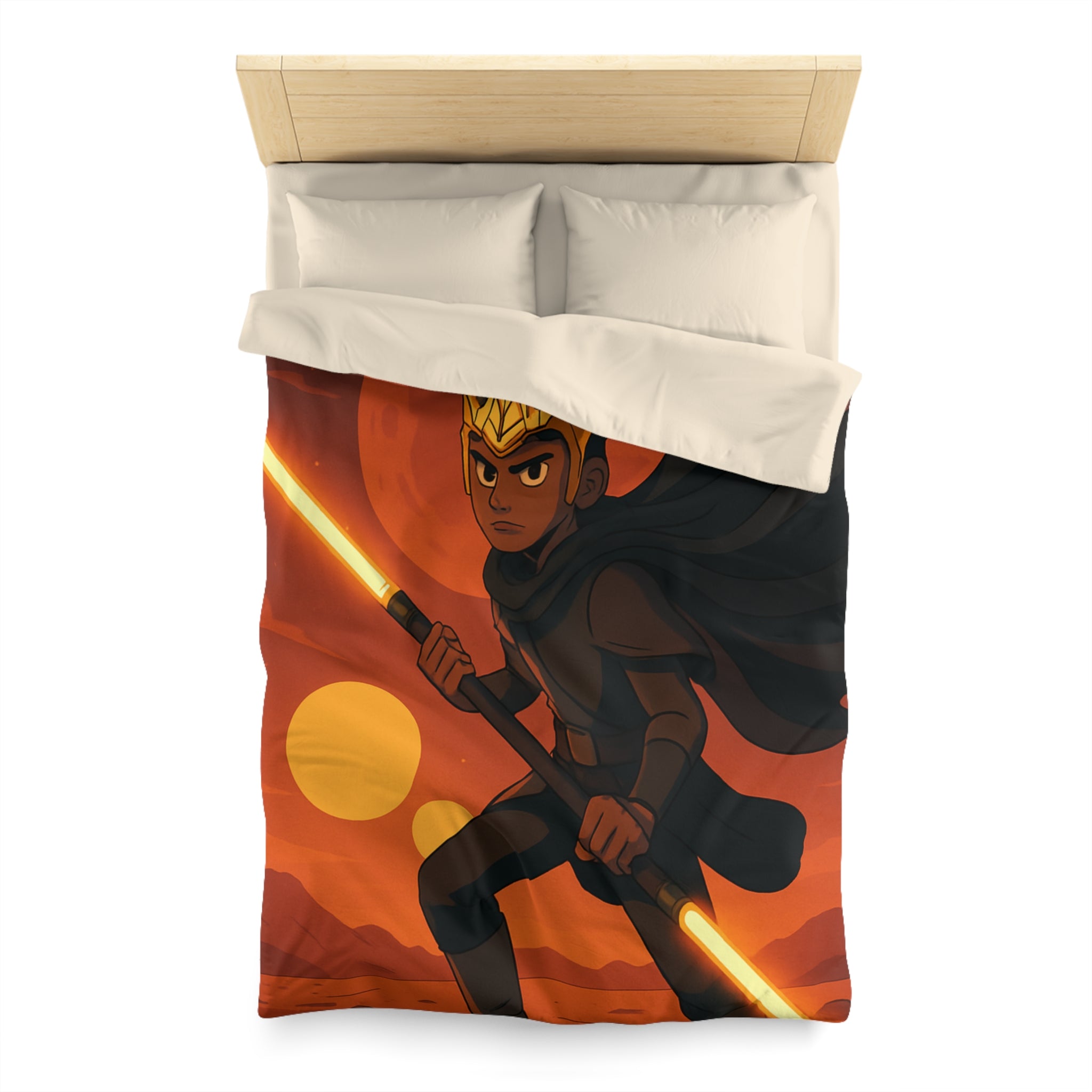 Housse de Couette Microfibre Motif Créatif Original Style Contemporain Chambre Élégante