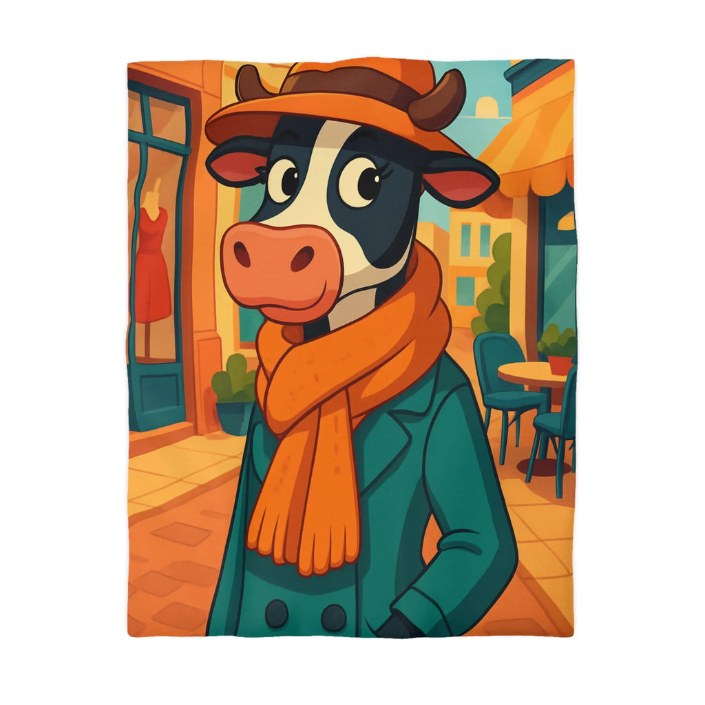 Housse de Couette Microfibre Art Graphique Contemporain Style Décoratif Chambre Tendance