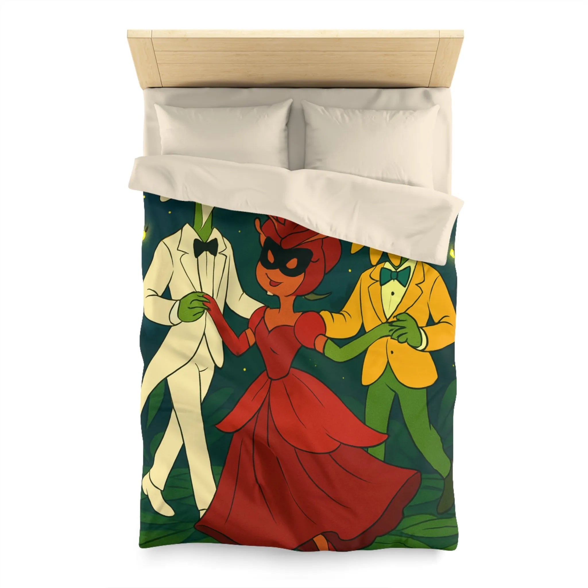 Housse de Couette Microfibre Art Graphique Contemporain Style Décoratif Chambre Tendance