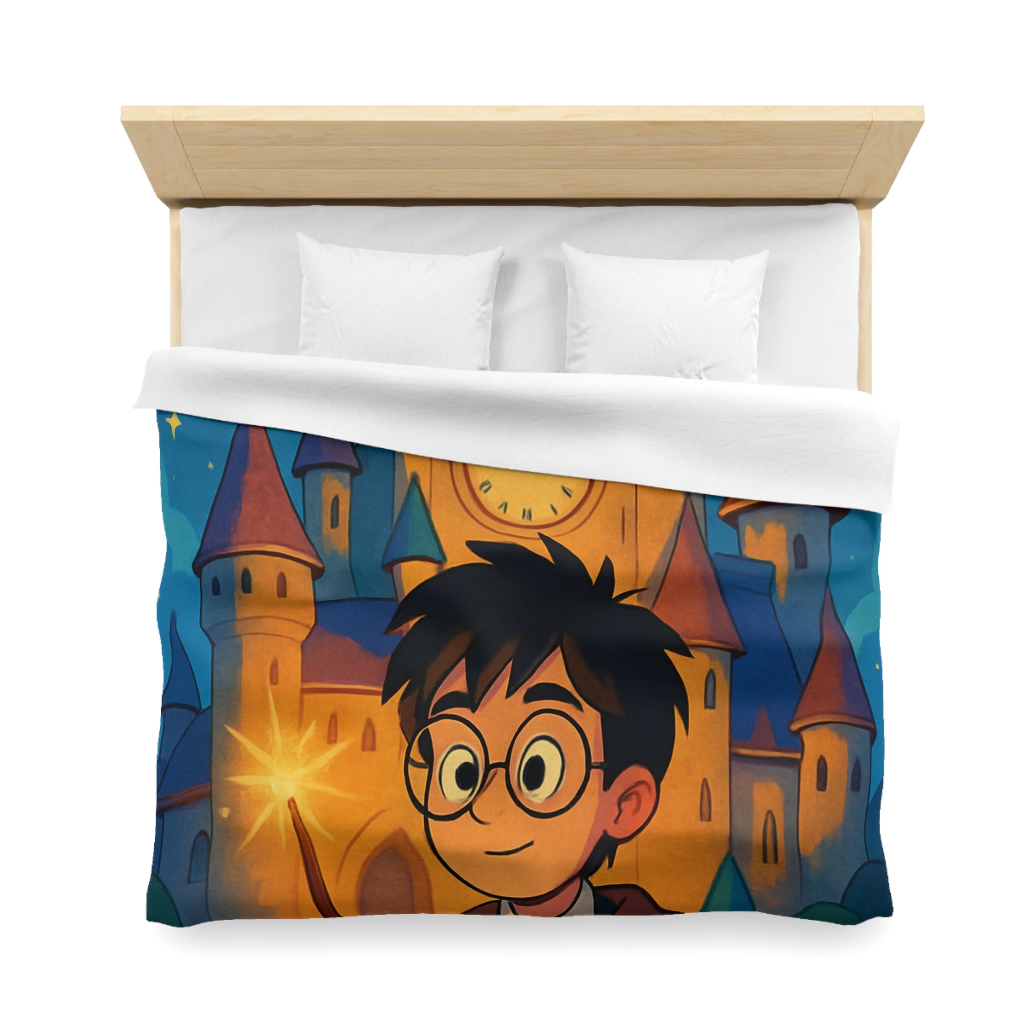 Housse de Couette Microfibre Motif Créatif Original Style Contemporain Chambre Élégante