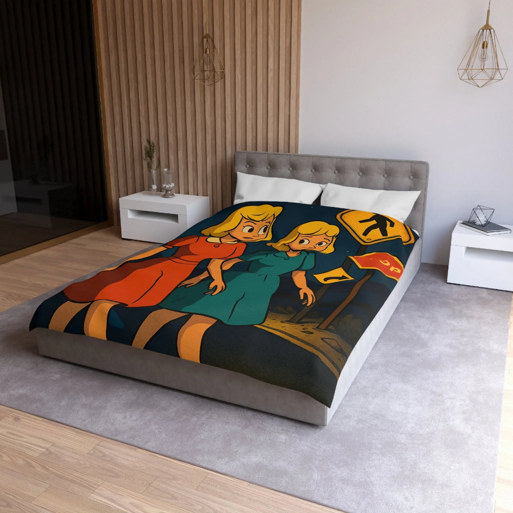 Housse de Couette Microfibre Création Artistique Moderne Design Exclusif Décoration Chambre