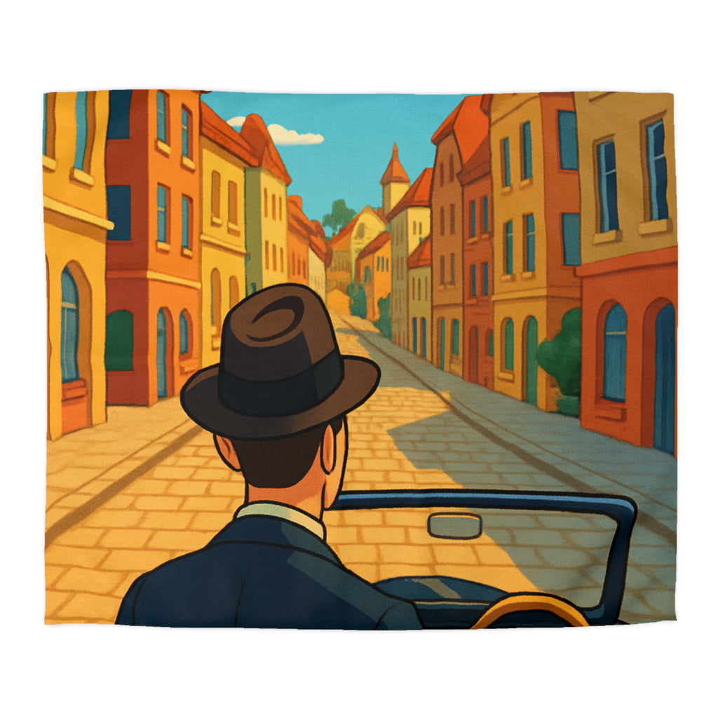 Housse de Couette Microfibre Motif Créatif Original Style Contemporain Chambre Élégante