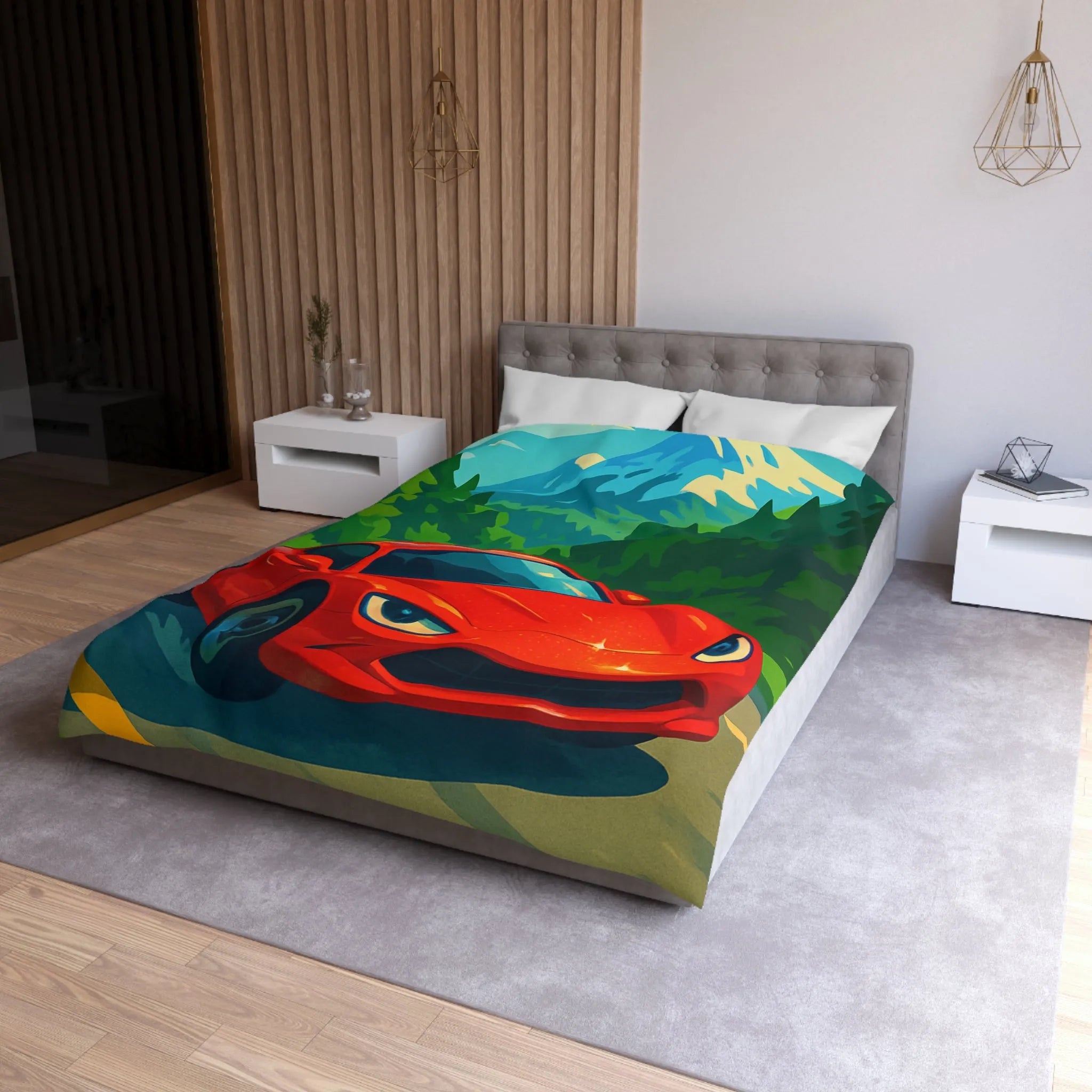 Housse de Couette Microfibre Création Artistique Moderne Design Exclusif Décoration Chambre