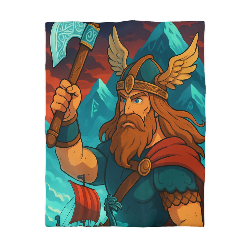 Housse de Couette Microfibre Art Graphique Contemporain Style Décoratif Chambre Tendance