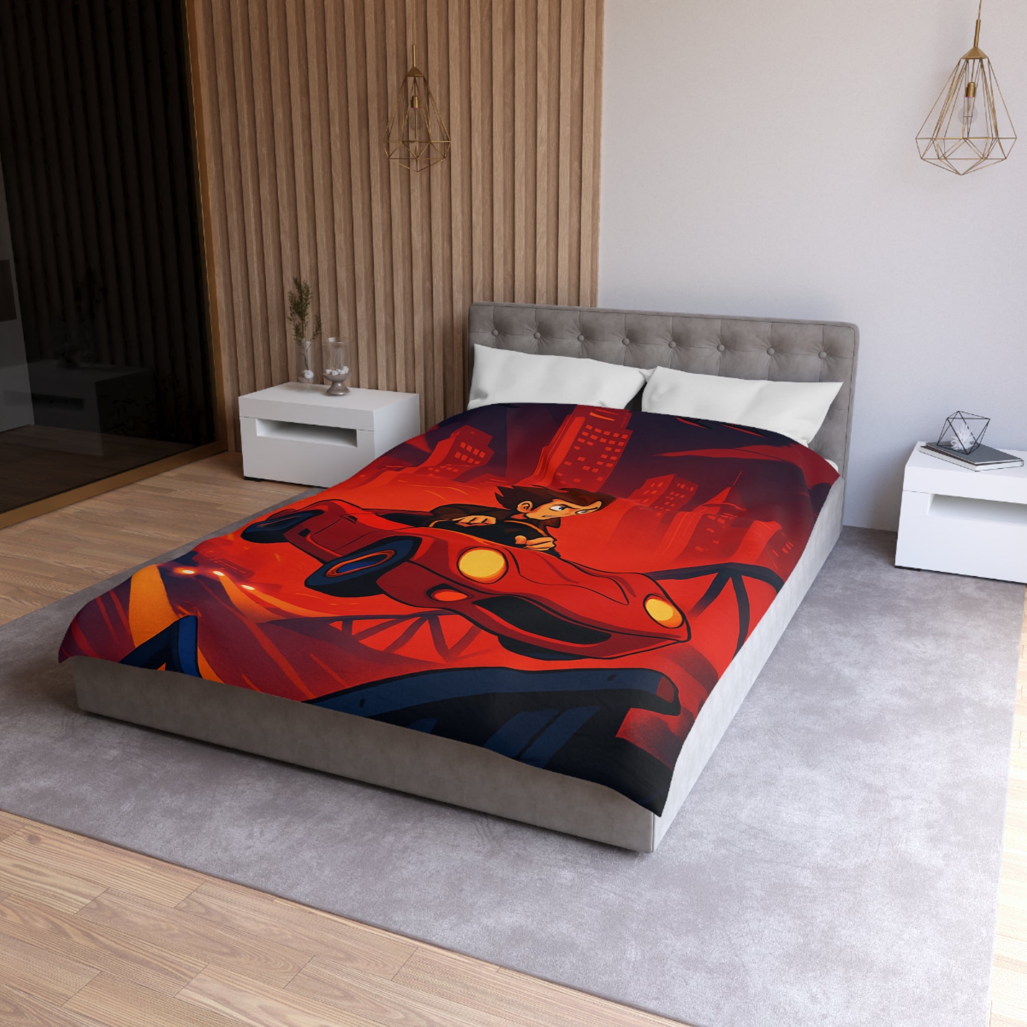 Housse de Couette Microfibre Création Artistique Moderne Design Exclusif Décoration Chambre