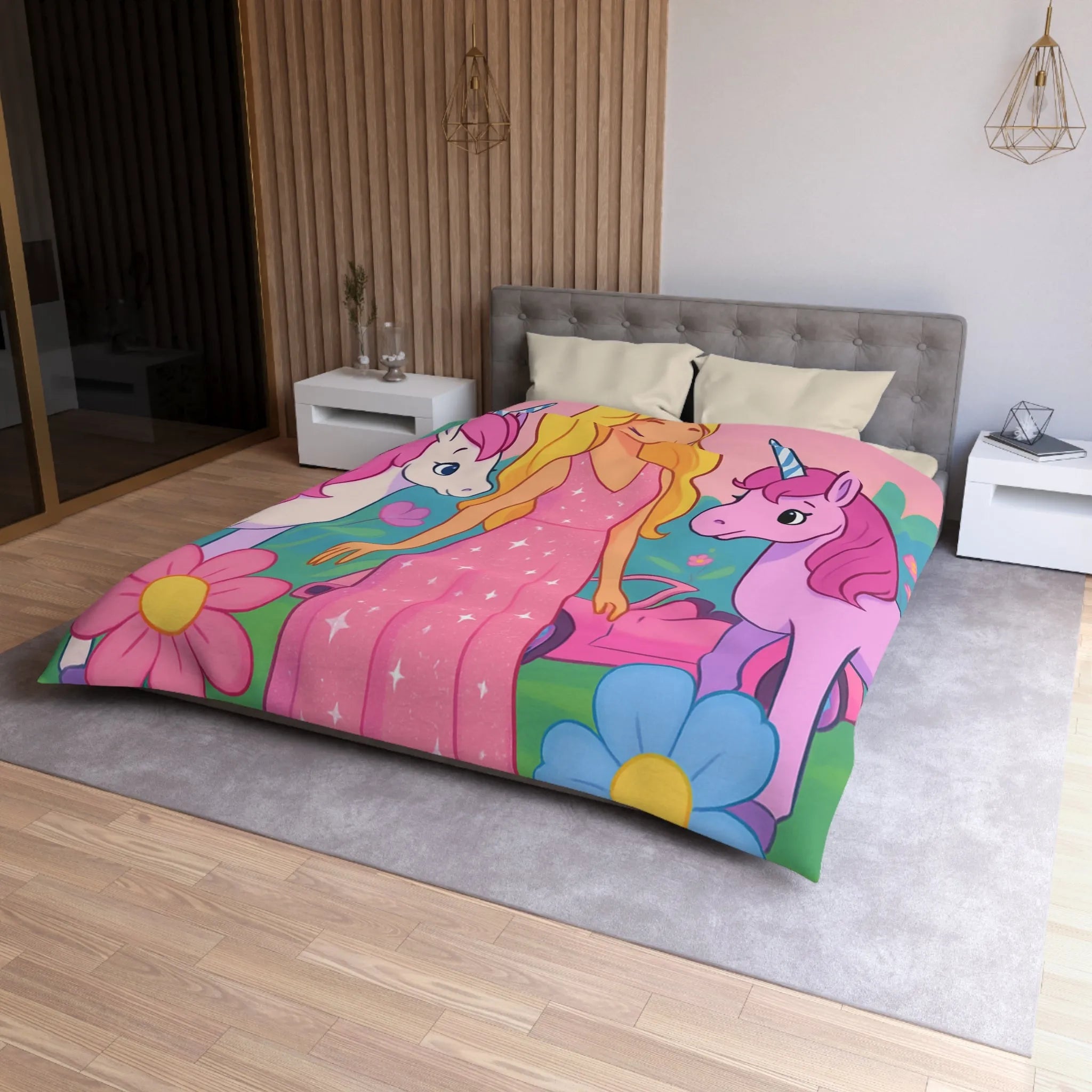 Housse de Couette Microfibre Création Artistique Moderne Design Exclusif Décoration Chambre