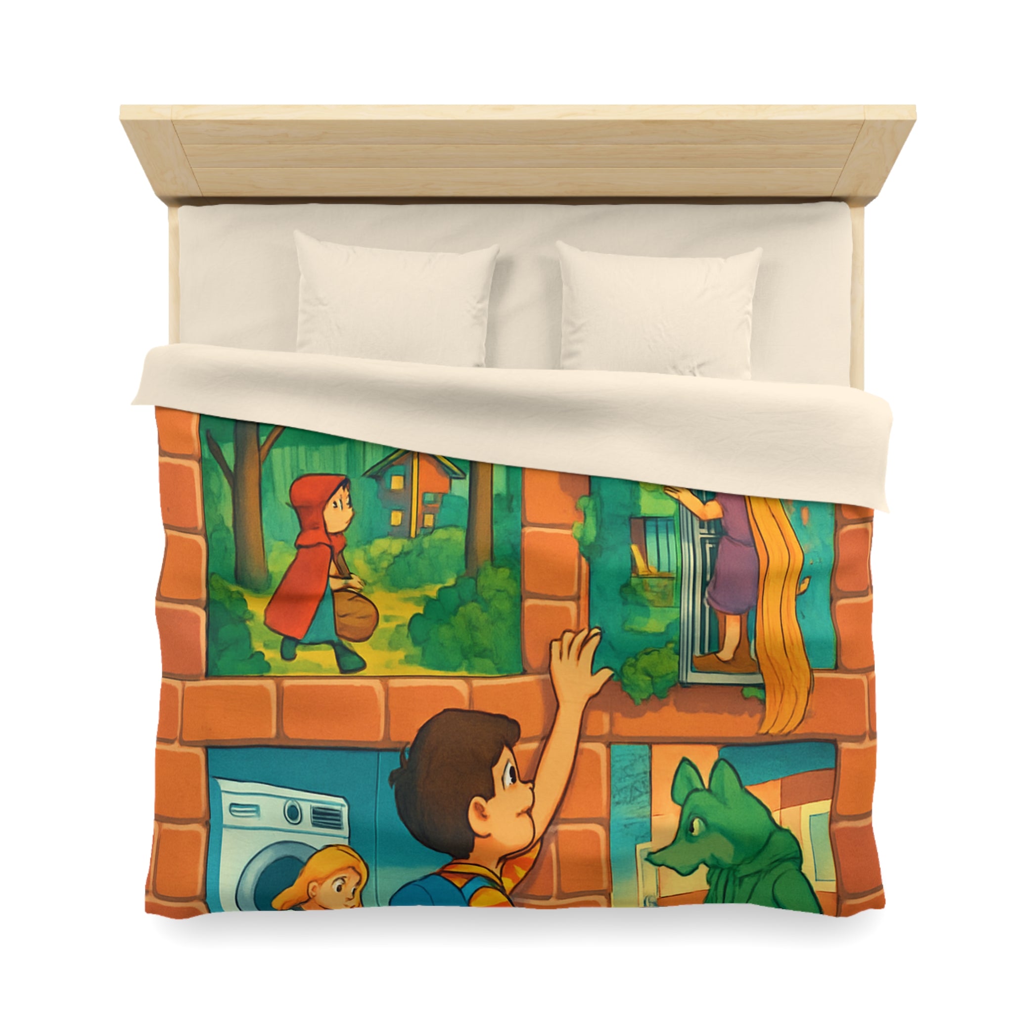 Housse de Couette Microfibre Création Artistique Moderne Design Exclusif Décoration Chambre