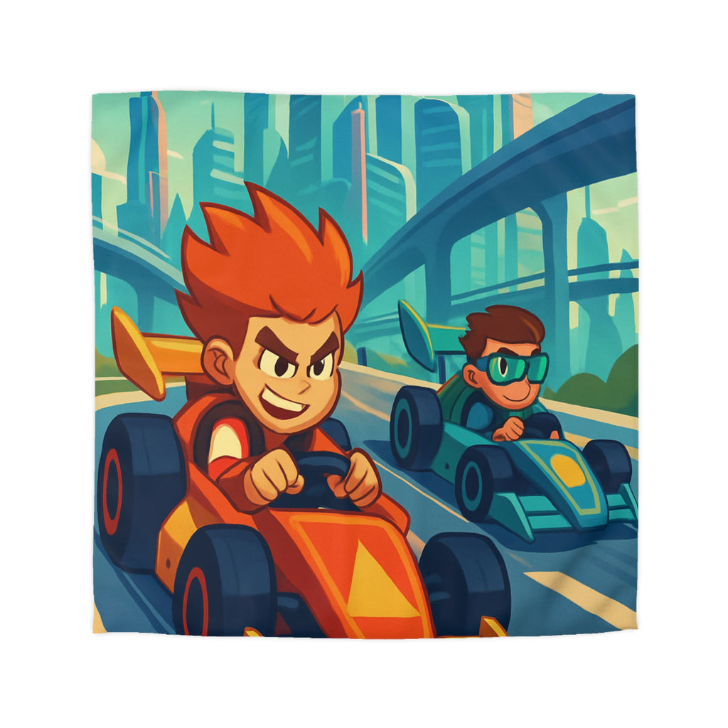 Housse de Couette Microfibre Motif Créatif Original Style Contemporain Chambre Élégante