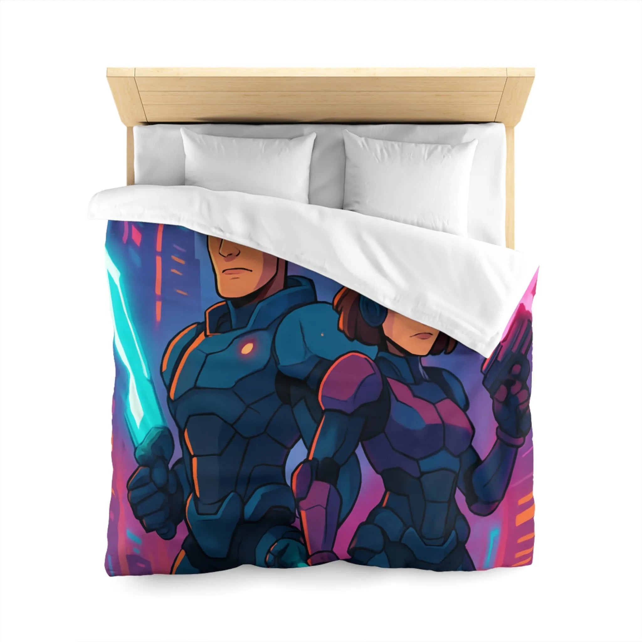 Housse de Couette Microfibre Création Artistique Moderne Design Exclusif Décoration Chambre