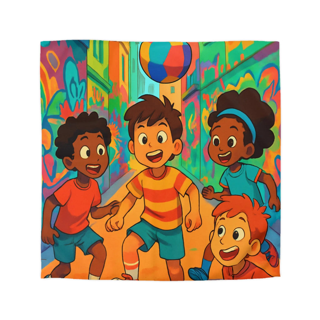 Housse de Couette Microfibre Art Graphique Contemporain Style Décoratif Chambre Tendance