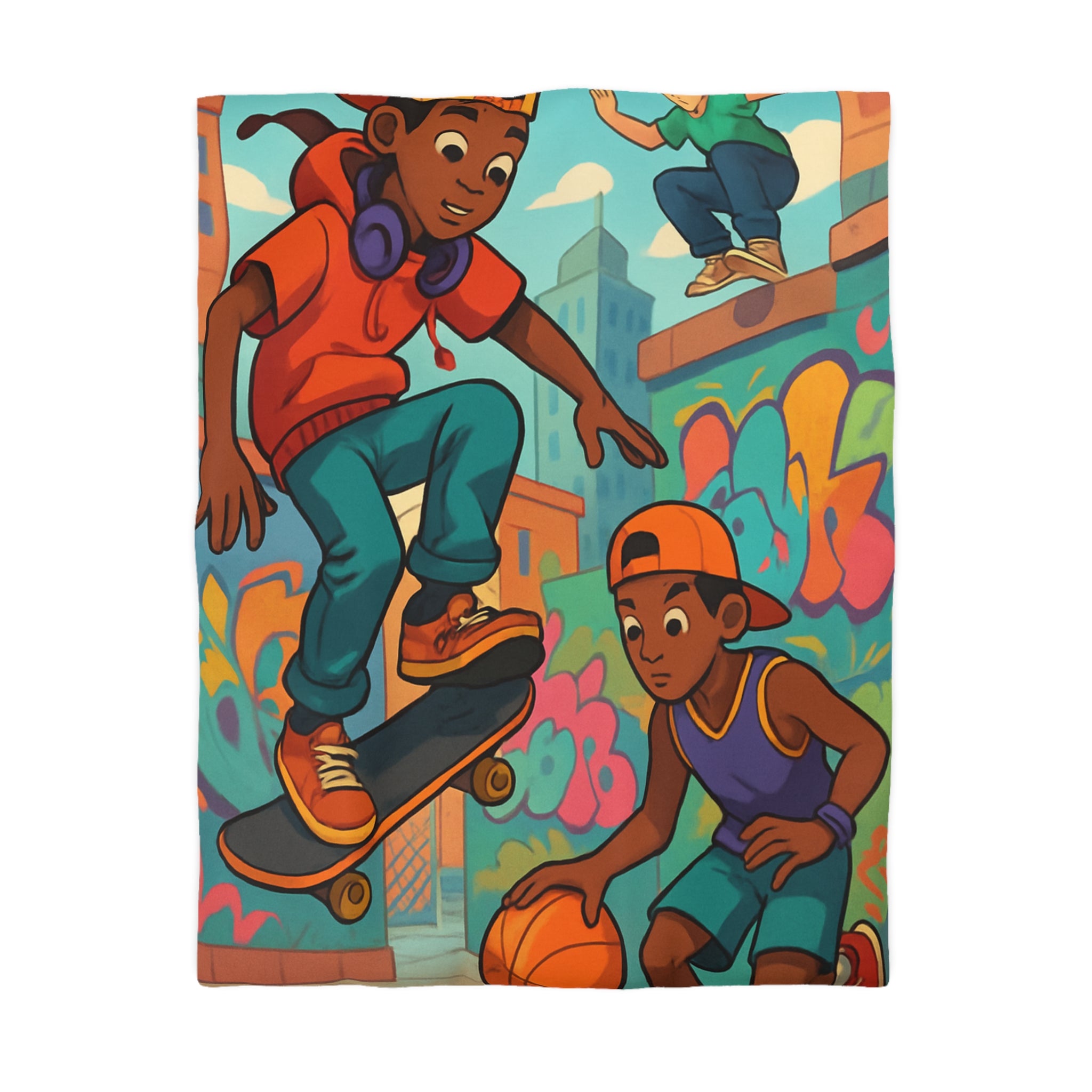 Housse de Couette Microfibre Création Artistique Moderne Design Exclusif Décoration Chambre