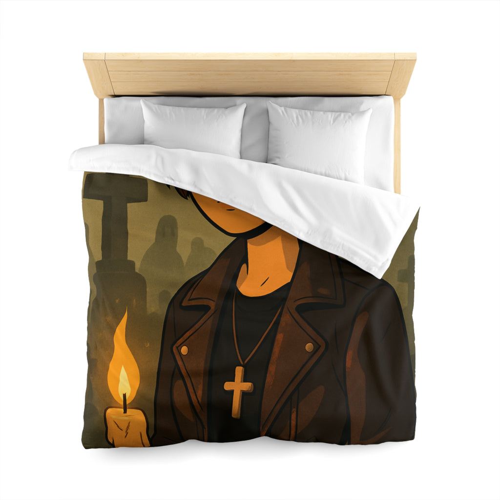 Housse de Couette Microfibre Design Artistique Moderne Décoration Chambre Confort Premium