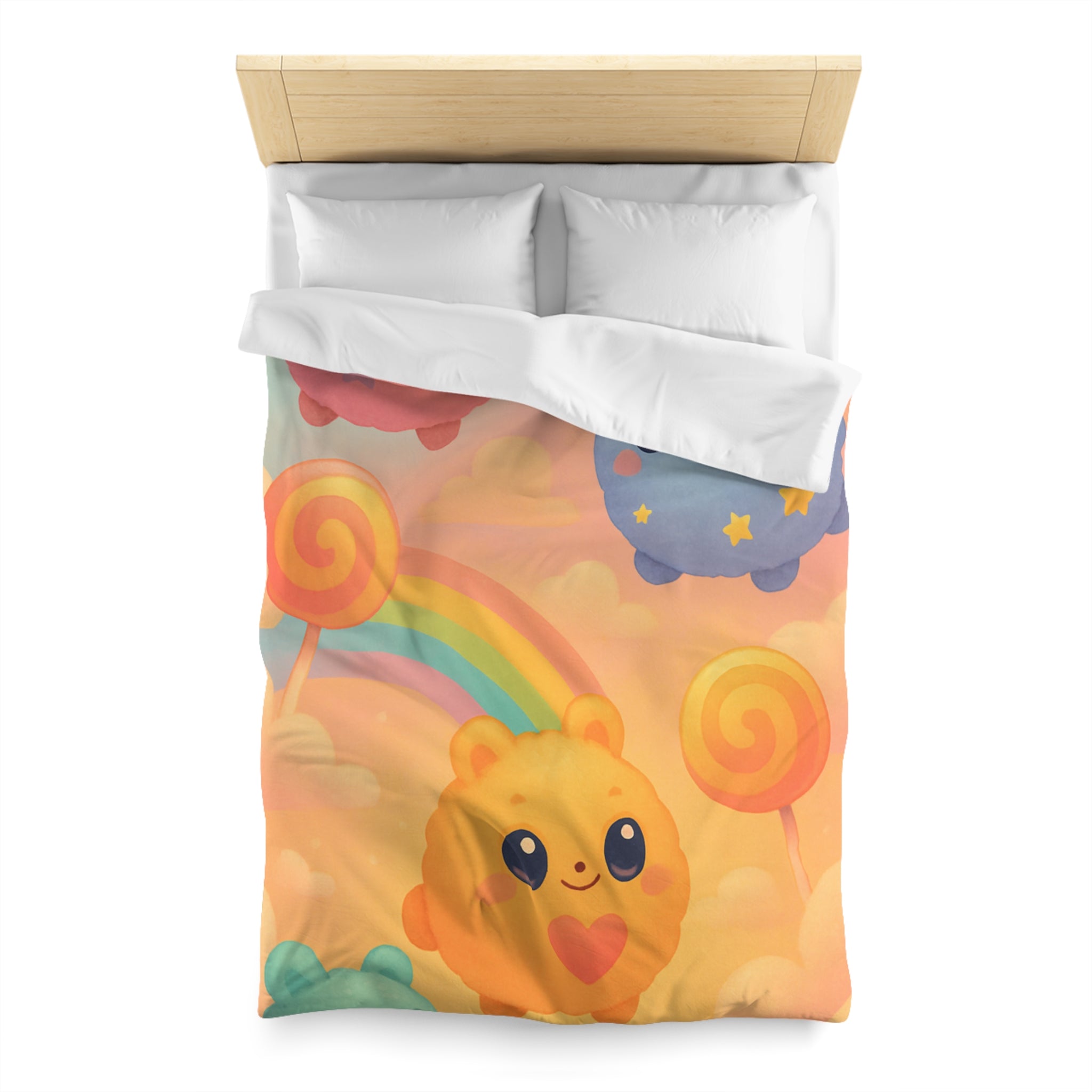 Housse de Couette Microfibre Design Artistique Moderne Décoration Chambre Confort Premium