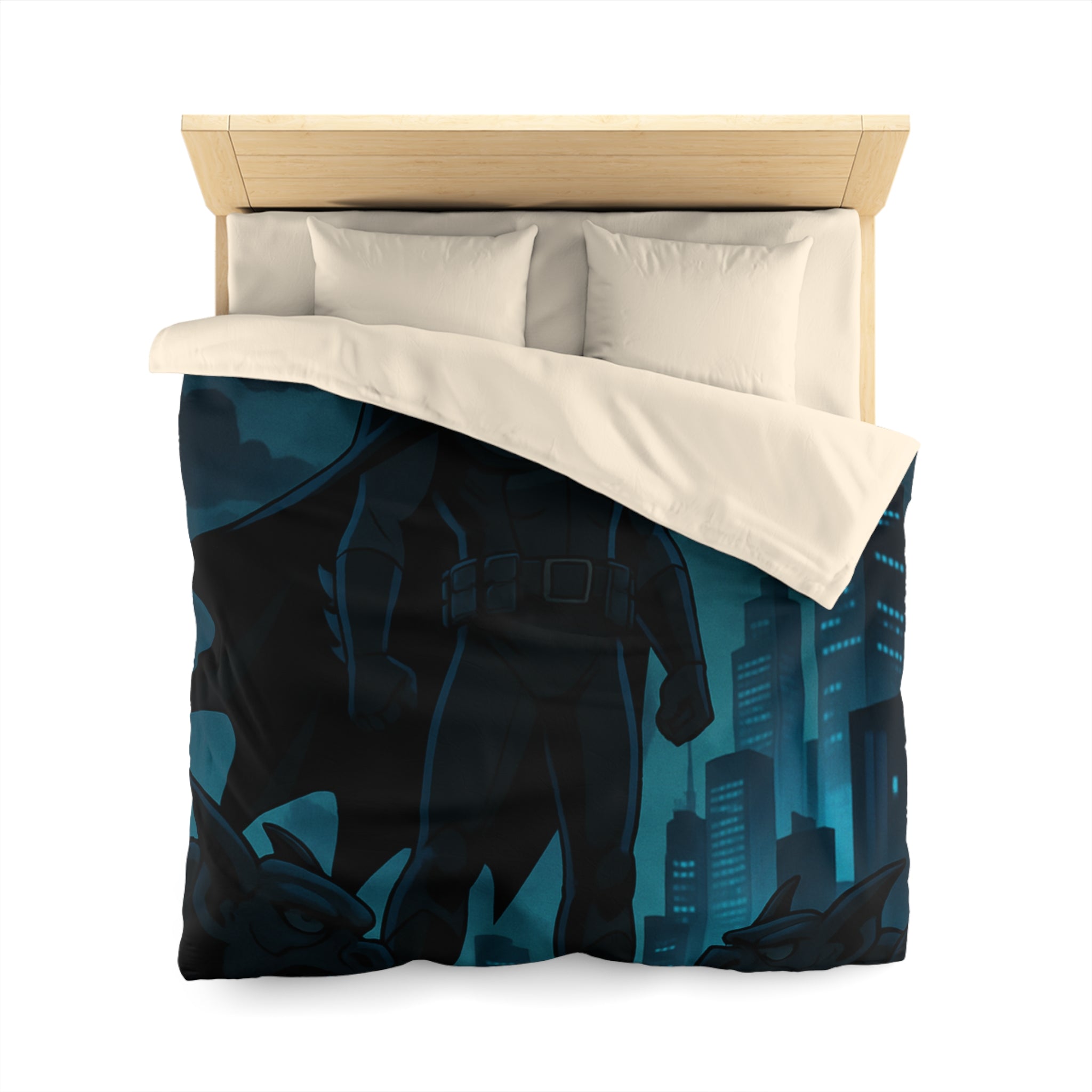 Housse de Couette Microfibre Illustration Unique Design Moderne Décoration Intérieure Raffinée