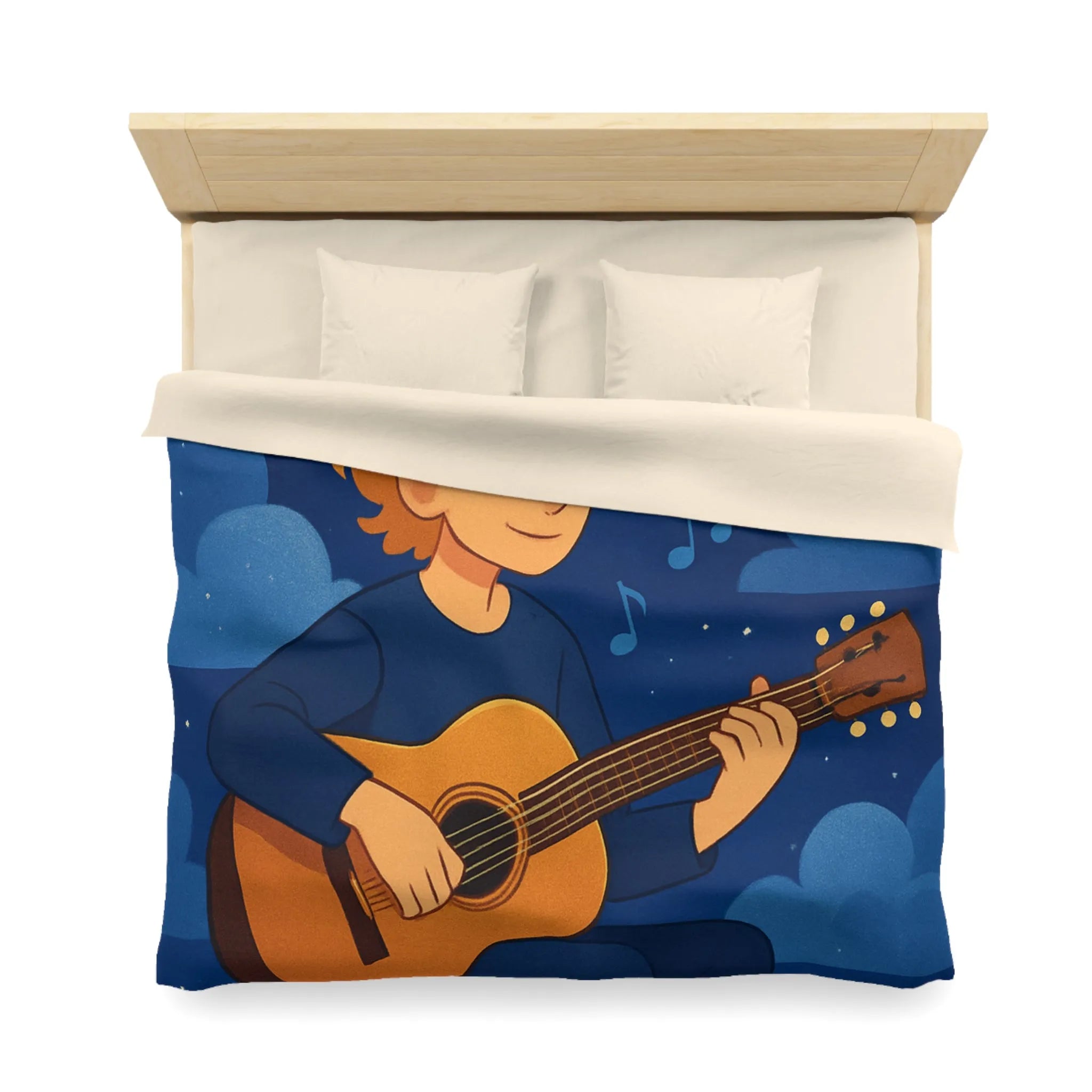 Housse de Couette Microfibre Art Graphique Contemporain Style Décoratif Chambre Tendance