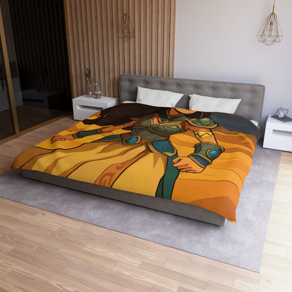 Housse de Couette Microfibre Design Artistique Moderne Décoration Chambre Confort Premium