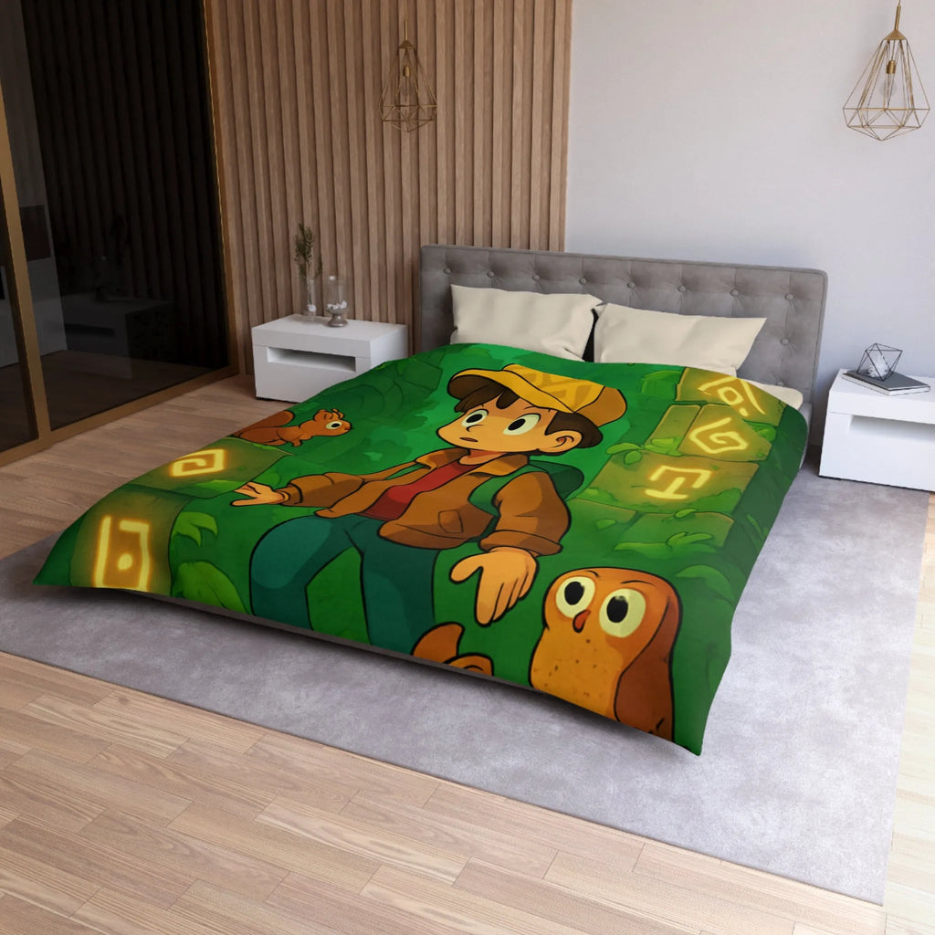 Enchantez Votre Chambre avec une Housse Forêt Mystérieuse et Animaux Curieux Enfants