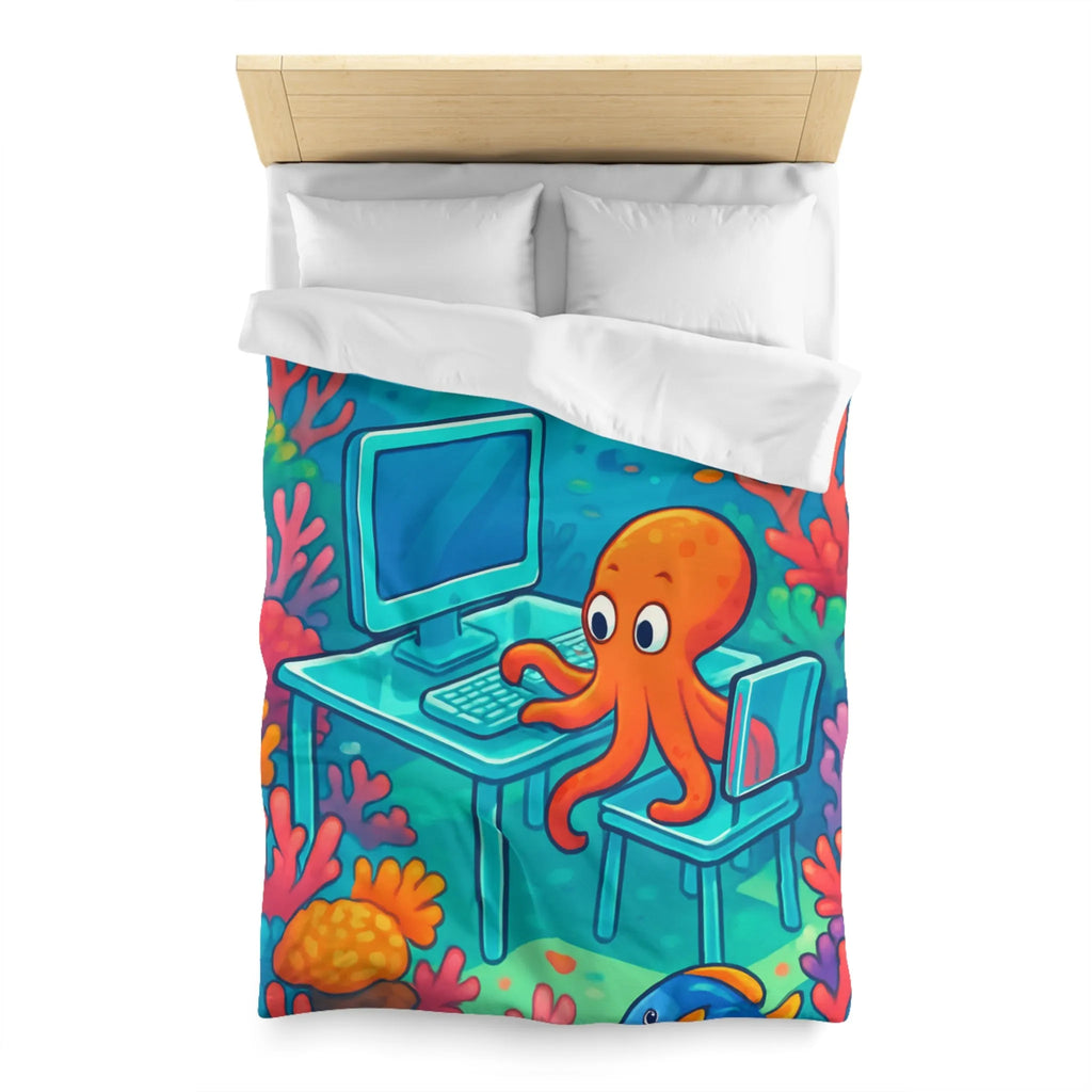 Housse de Couette Microfibre Art Graphique Contemporain Style Décoratif Chambre Tendance