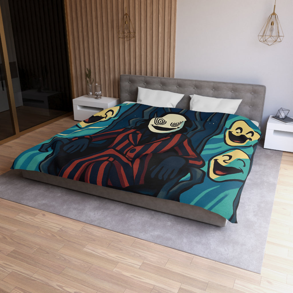 Housse de Couette Microfibre Design Artistique Moderne Décoration Chambre Confort Premium