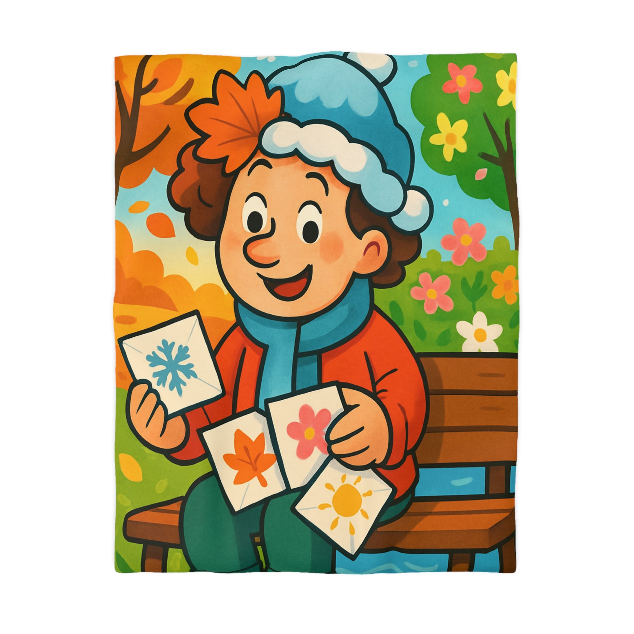 Housse de Couette Microfibre Illustration Unique Design Moderne Décoration Intérieure Raffinée