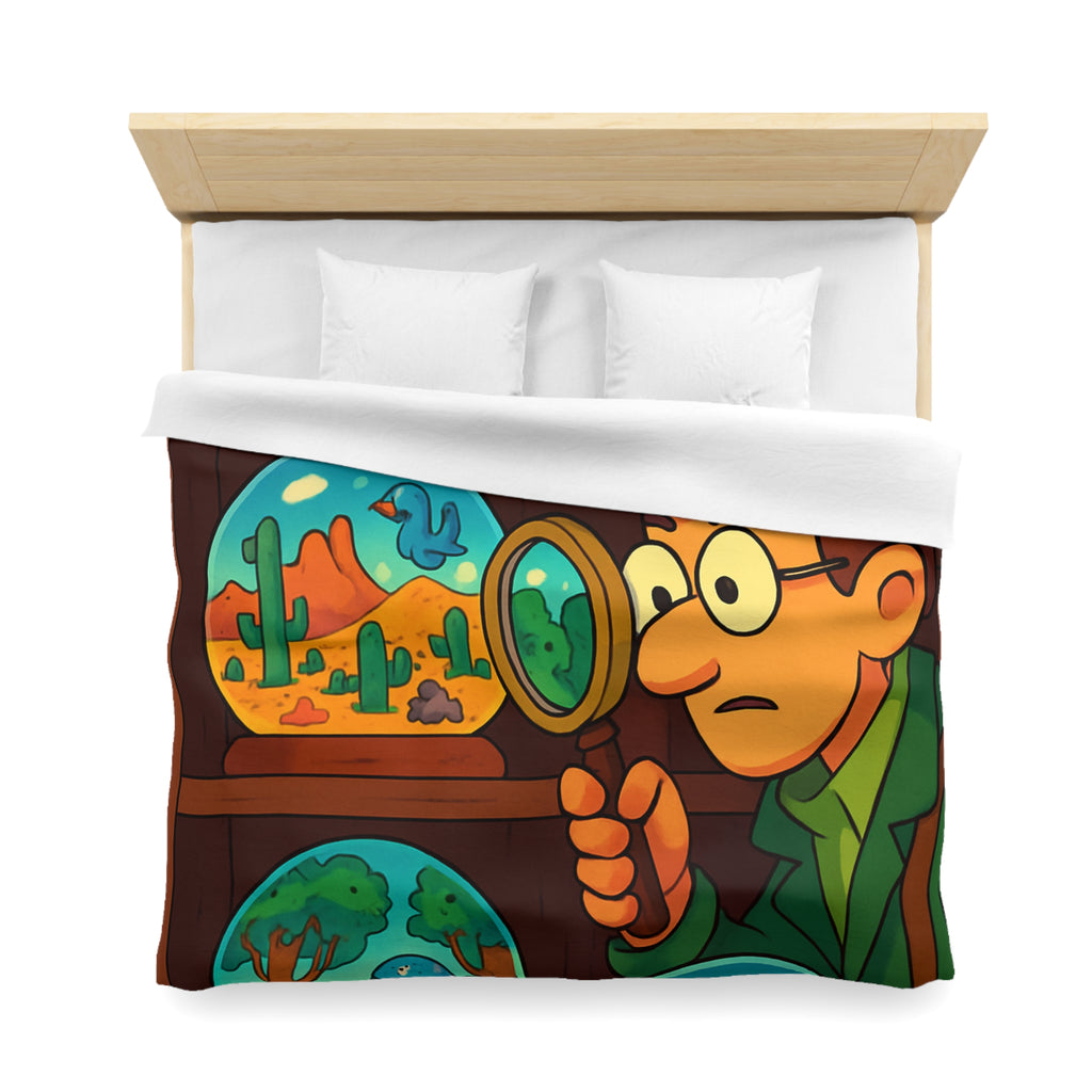 Housse de Couette Thématique Exploration Dinosaure et Océan pour Chambre Enfant Aventure Originale