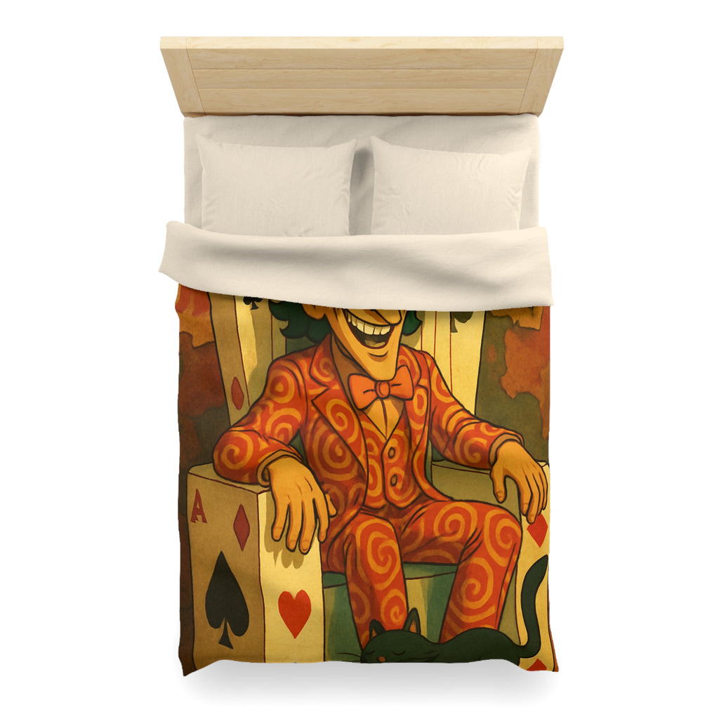 Housse de Couette Microfibre Motif Créatif Original Style Contemporain Chambre Élégante