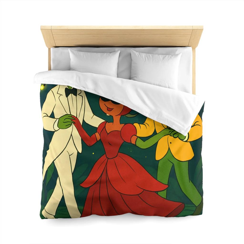 Housse de Couette Microfibre Art Graphique Contemporain Style Décoratif Chambre Tendance