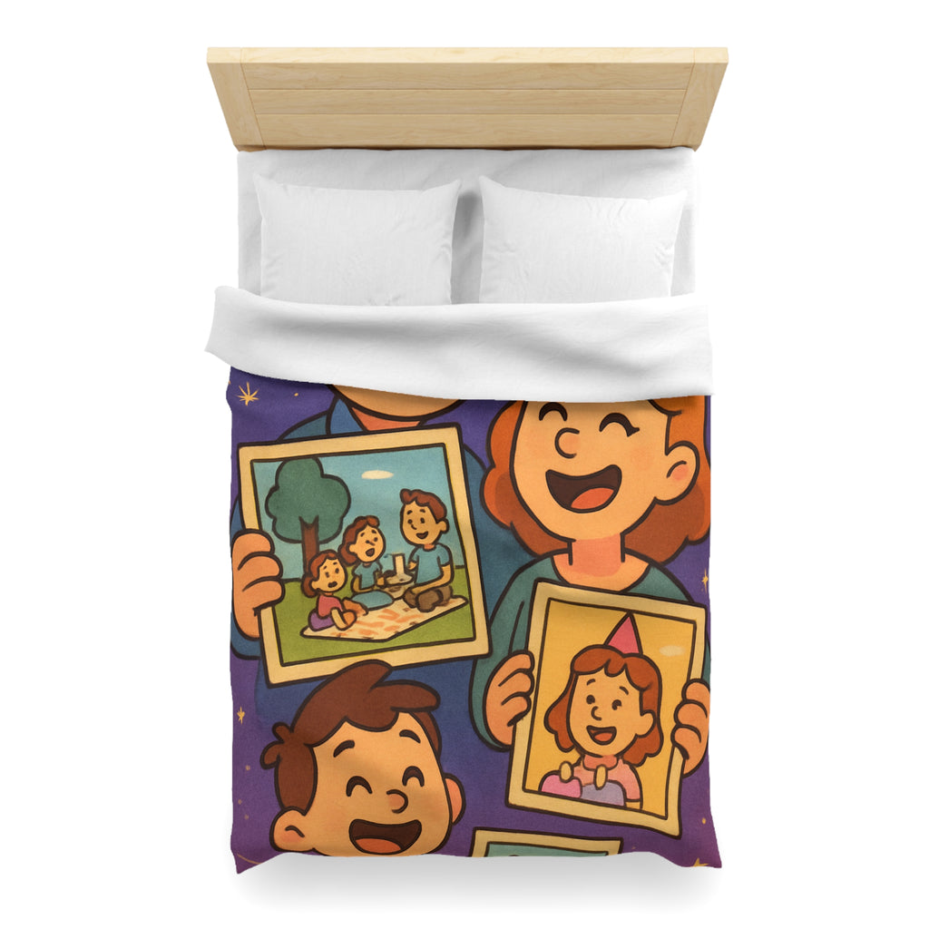 Housse de Couette Microfibre Design Artistique Moderne Décoration Chambre Confort Premium