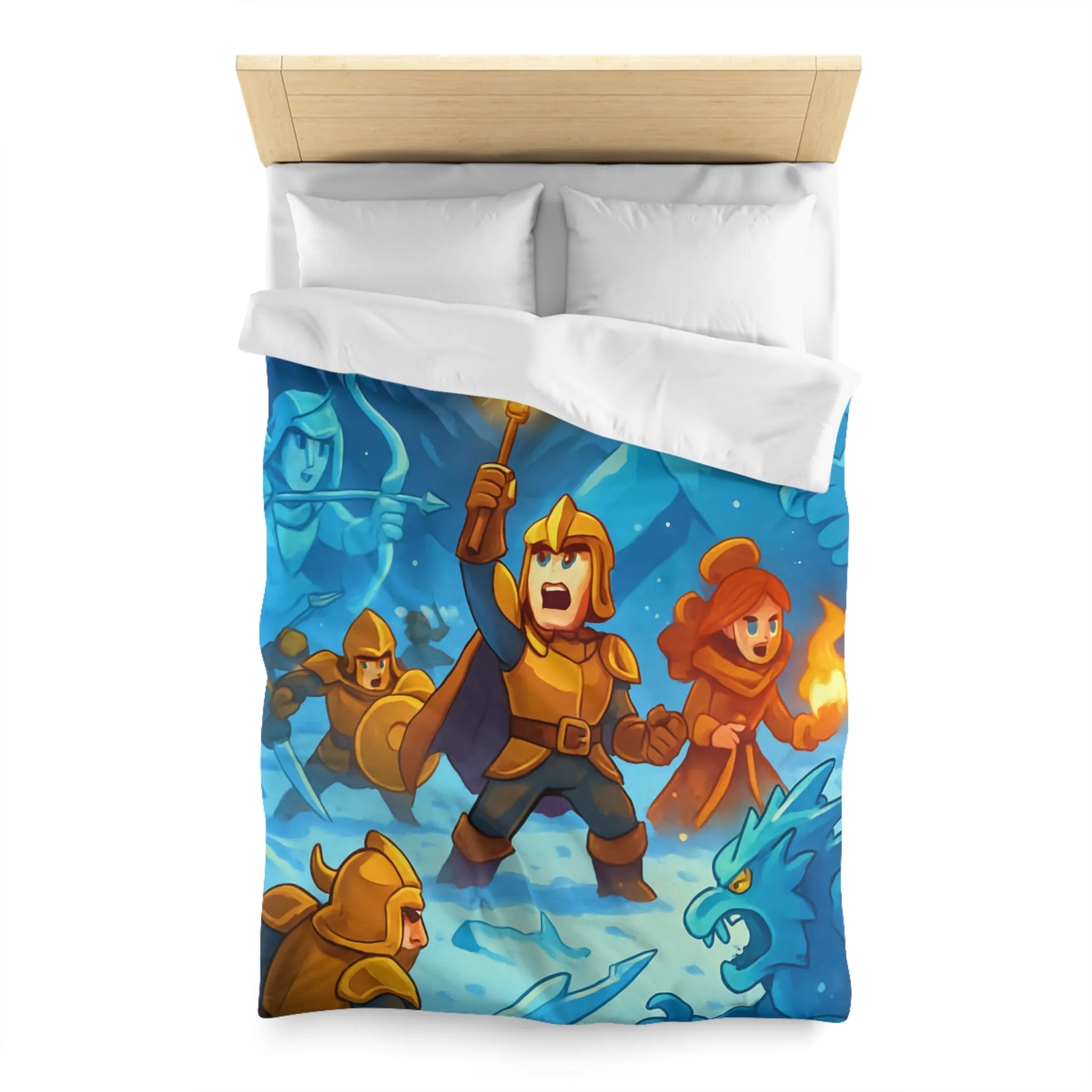 Housse de Couette Microfibre Art Graphique Contemporain Style Décoratif Chambre Tendance