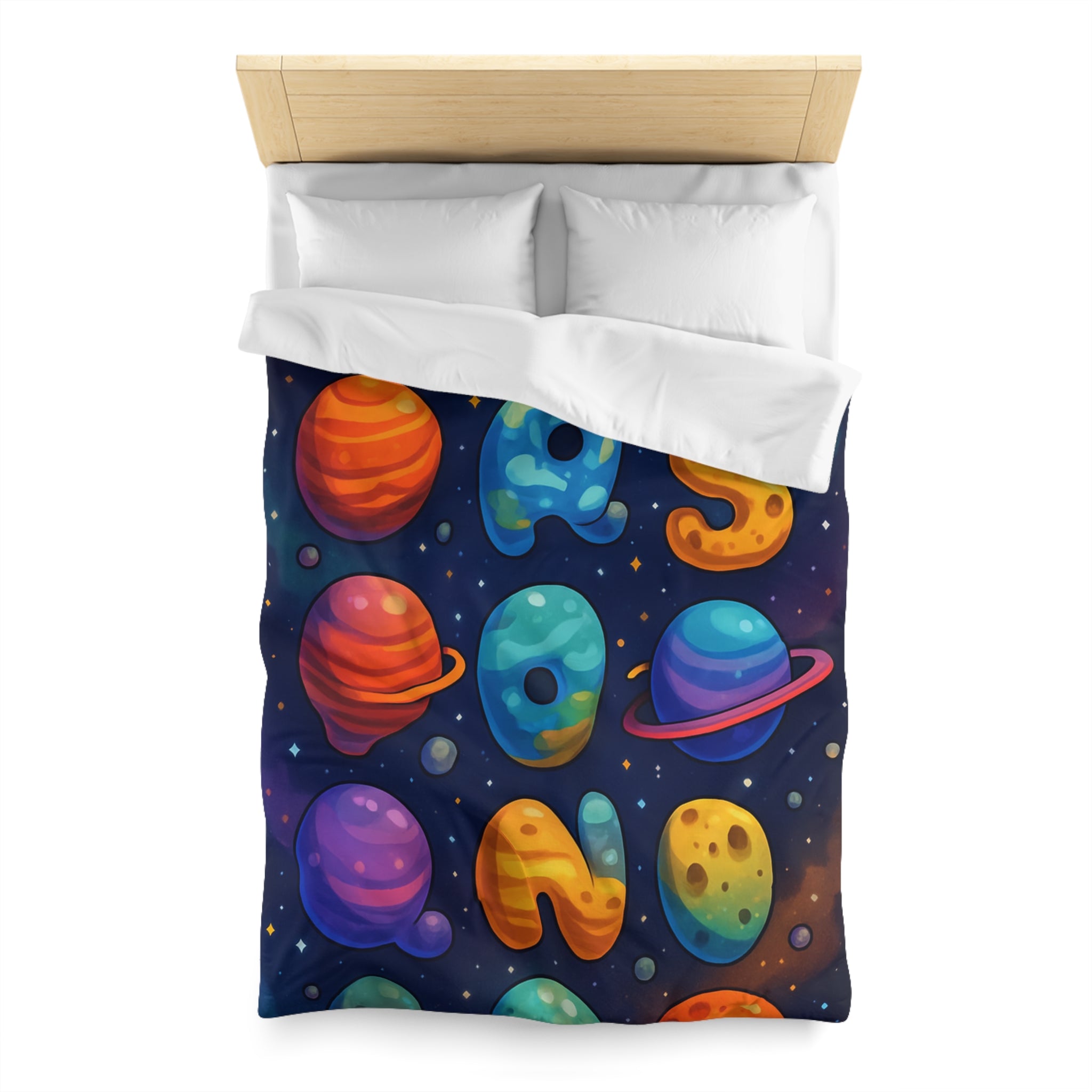 Housse de Couette Microfibre Design Artistique Moderne Décoration Chambre Confort Premium