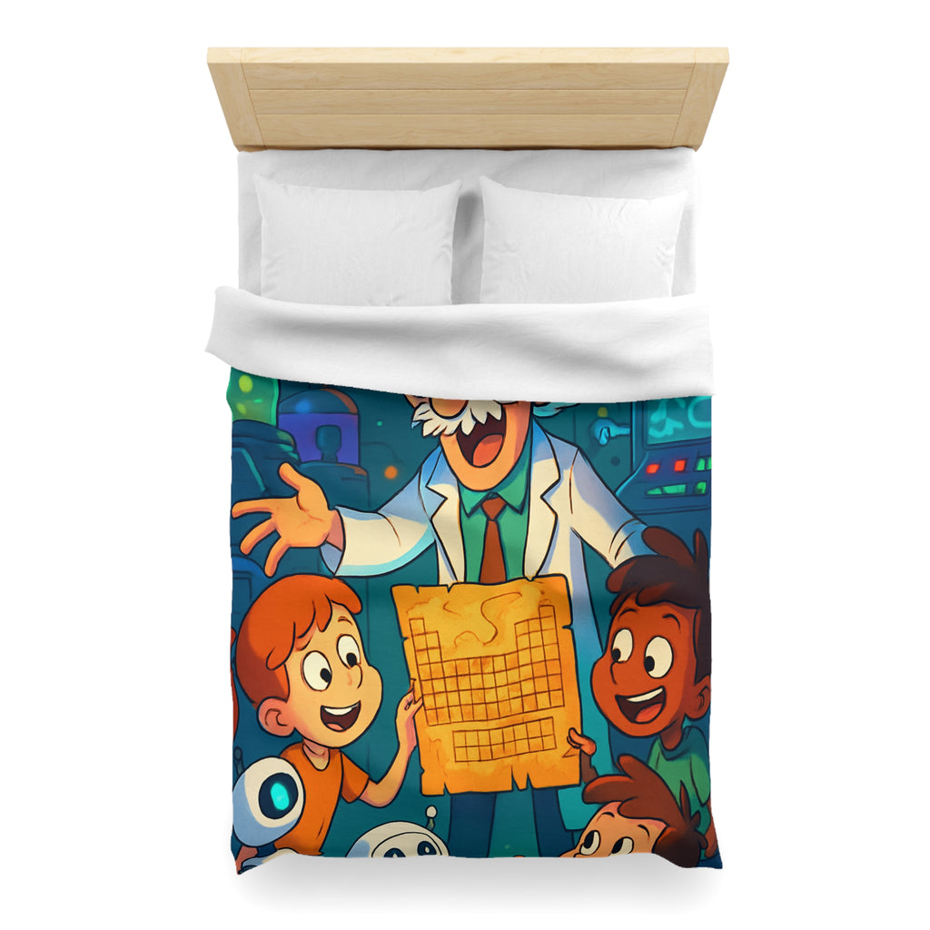 Housse de Couette Microfibre Motif Créatif Original Style Contemporain Chambre Élégante