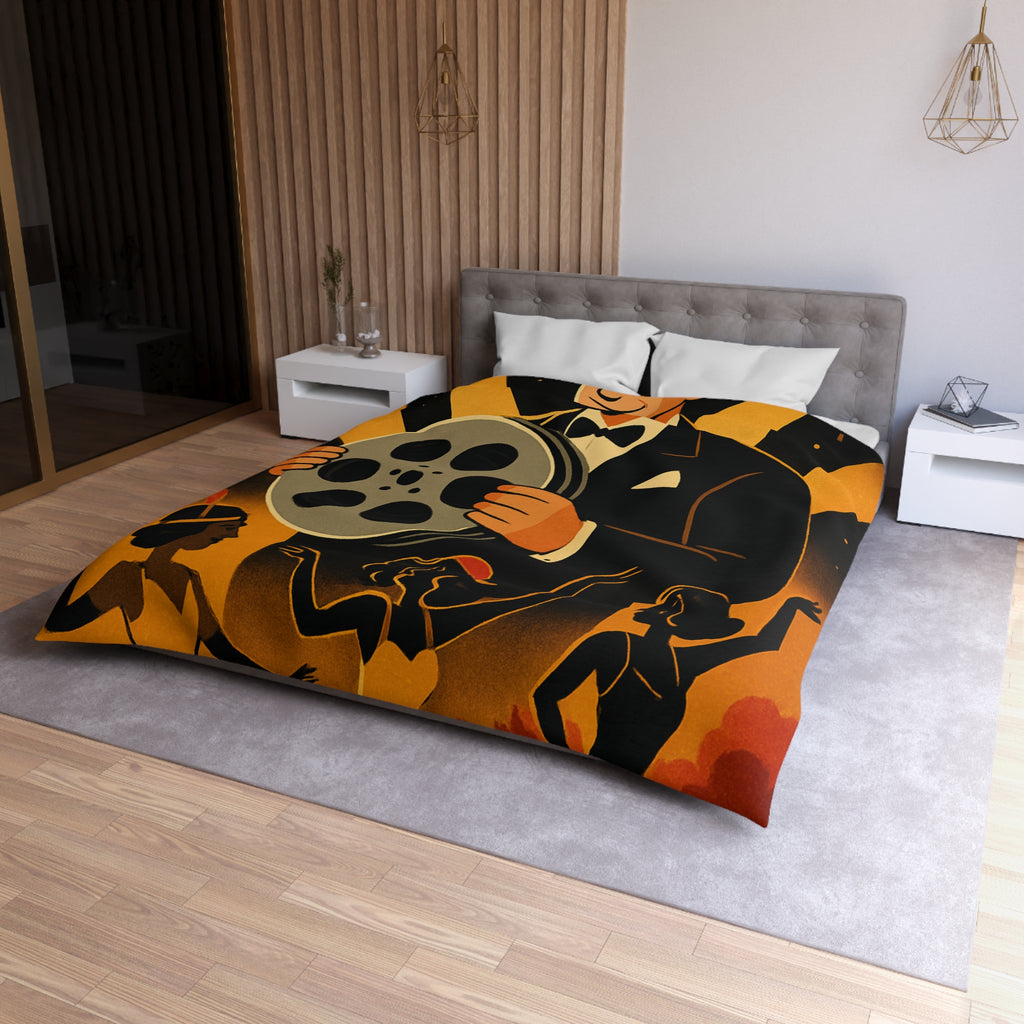 Housse de Couette Microfibre Illustration Unique Design Moderne Décoration Intérieure Raffinée